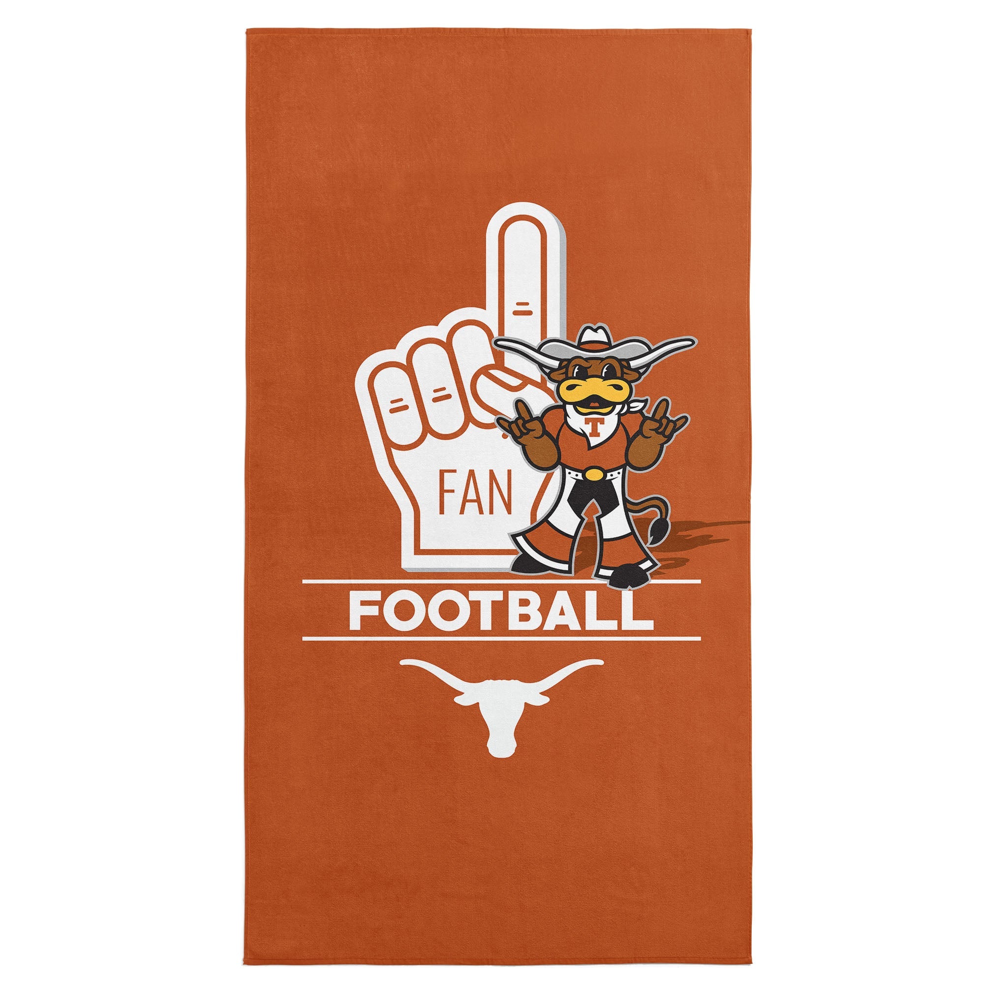 NCAA Texas Longhorns Number 1 Fan Beach Towel 30x60 Inches