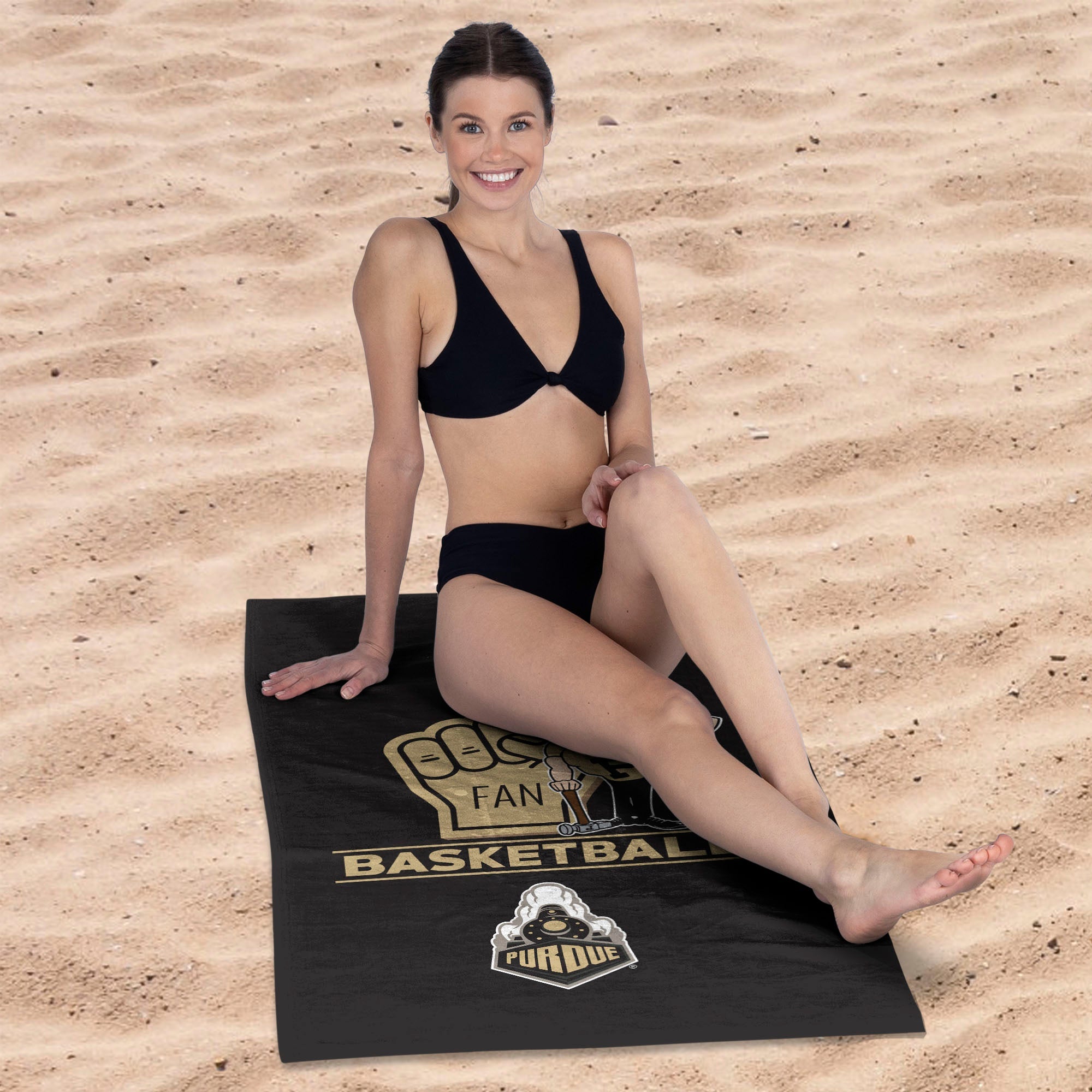 NCAA Purdue Boilermakers Number 1 Fan Beach Towel 30x60 Inches