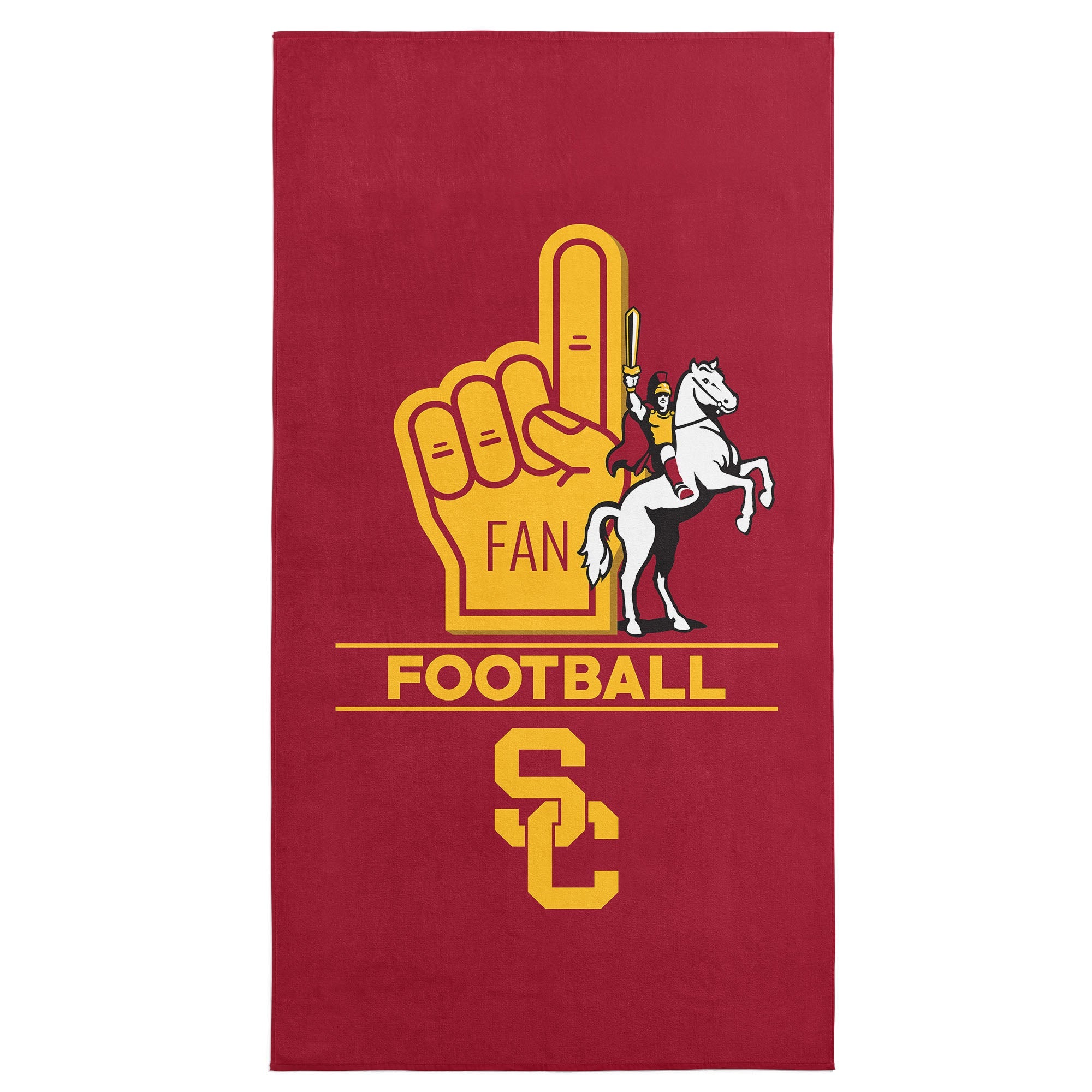 NCAA USC Trojans Number 1 Fan Beach Towel 30x60 Inches
