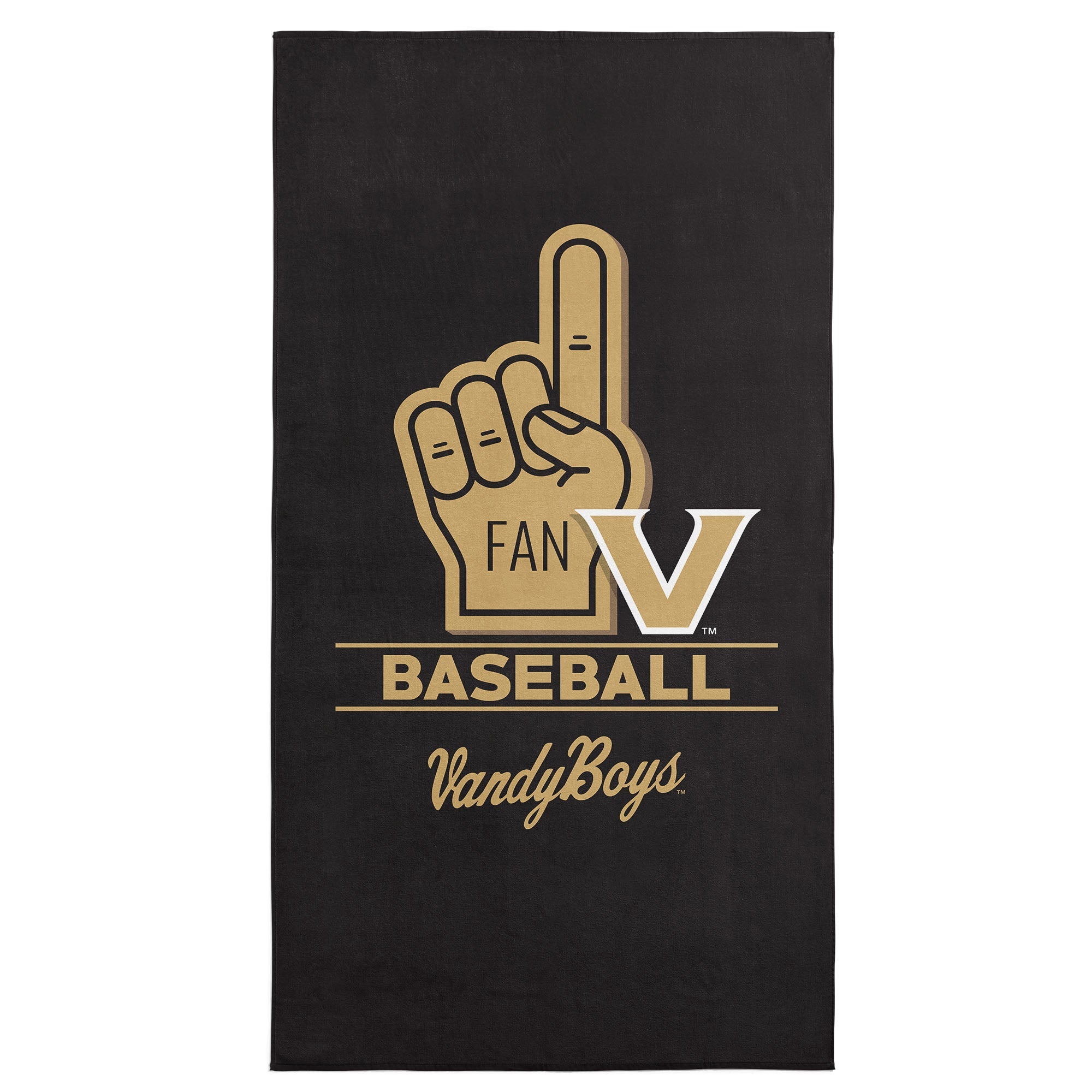 NCAA Vanderbilt Commodores Number 1 Fan Beach Towel 30x60 Inches