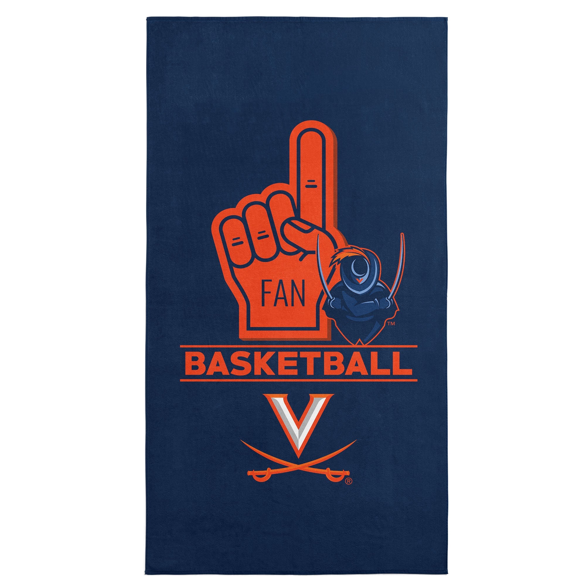 NCAA Virginia Cavaliers Number 1 Fan Beach Towel 30x60 Inches