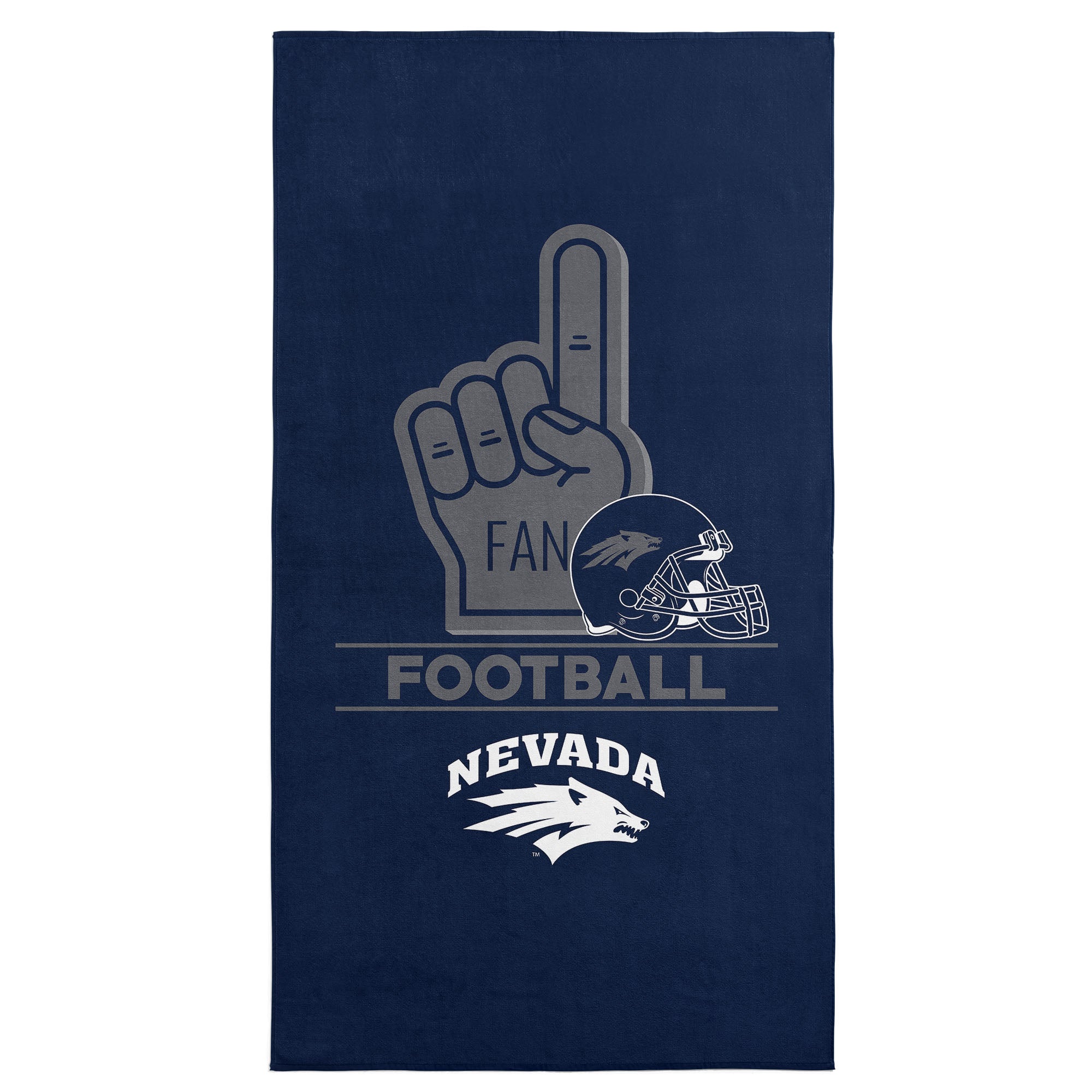 NCAA Nevada Reno Wolfpack Number 1 Fan Beach Towel 30x60 Inches