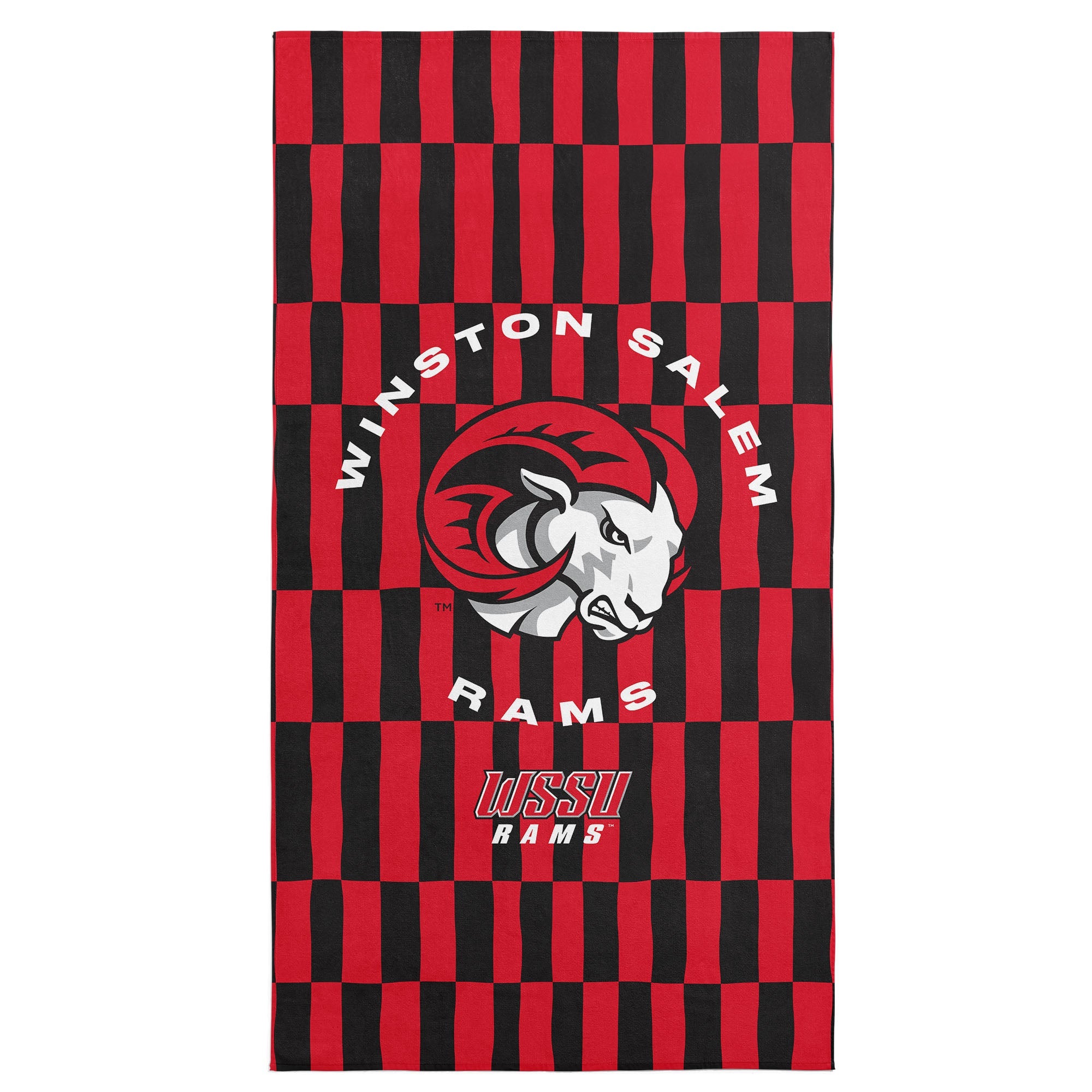 Winston-Salem State Rams Beach Towel 30x60 Inches