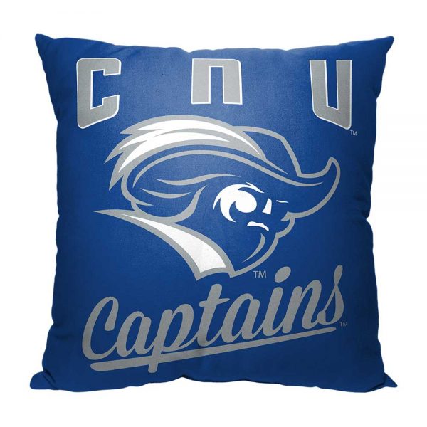 NCAA Christopher Newport Captains Alumni Throw Pillow 18x18 Inches