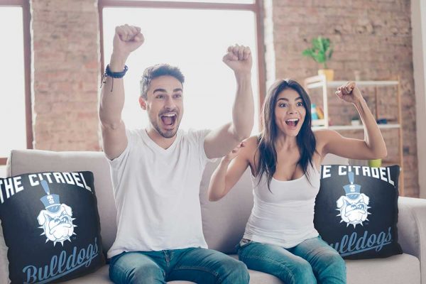 NCAA Citadel Bulldogs Alumni Throw Pillow 18x18 Inches