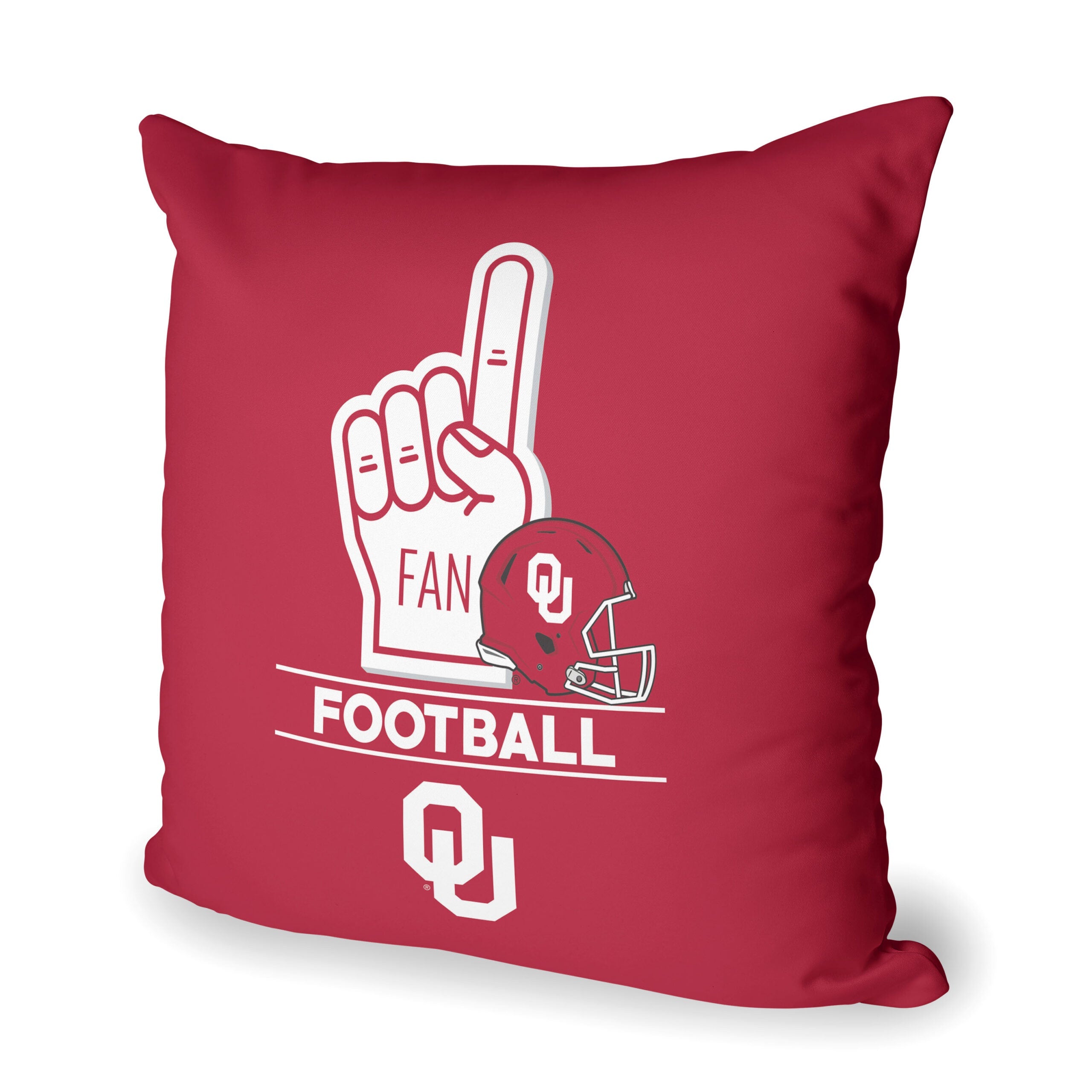 NCAA Oklahoma Sooners Number 1 Fan Throw Pillow 18x18