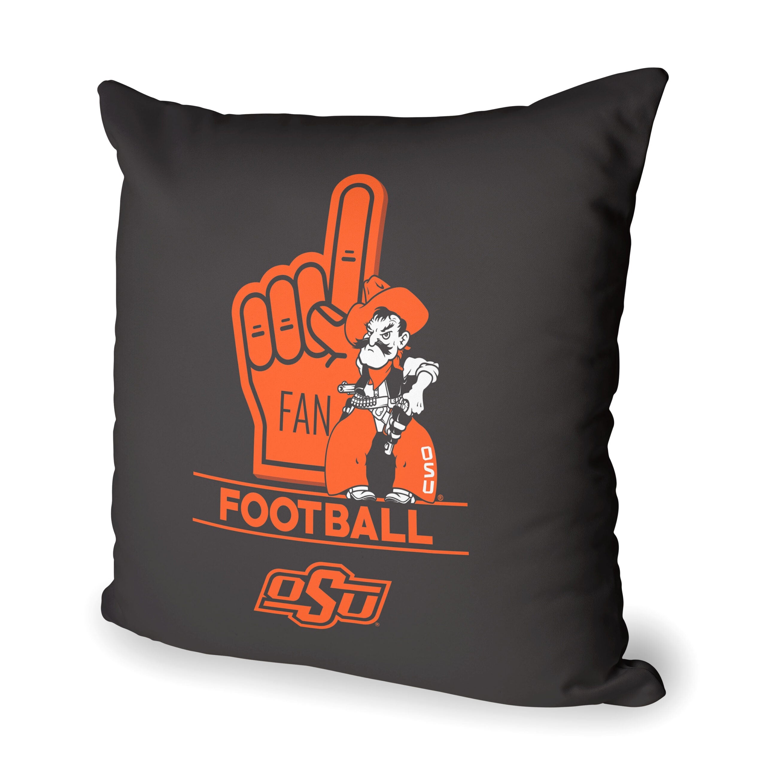 NCAA Oklahoma State Cowboys Number 1 Fan Throw Pillow 18x18