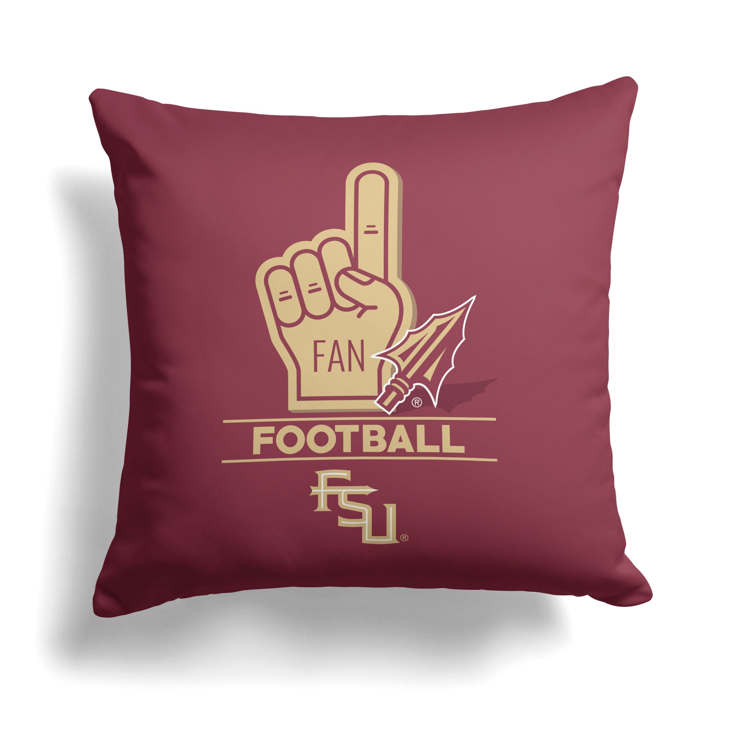 NCAA Florida State Seminoles Number 1 Fan Throw Pillow 18x18
