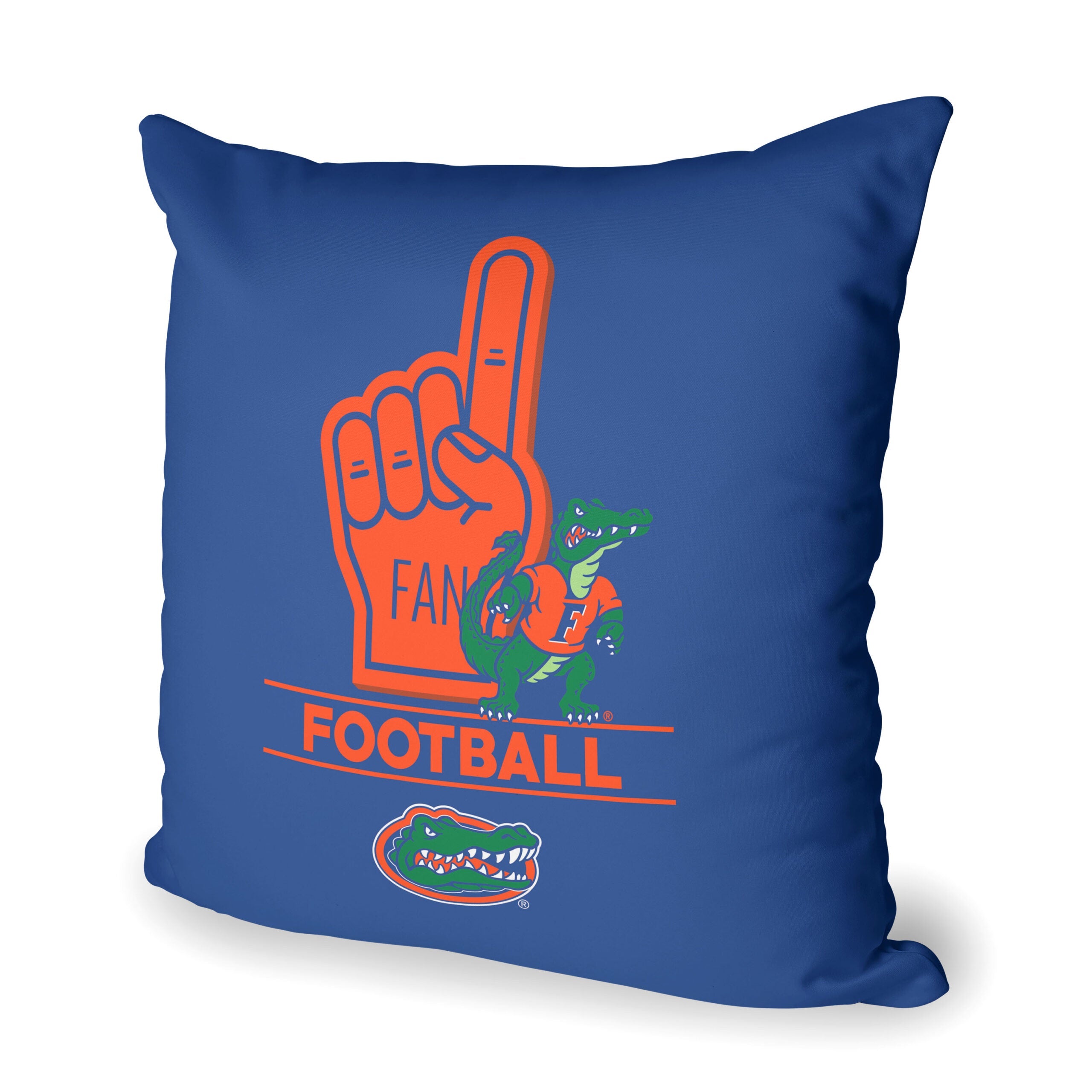 NCAA Florida Gators Number 1 Fan Throw Pillow 18x18