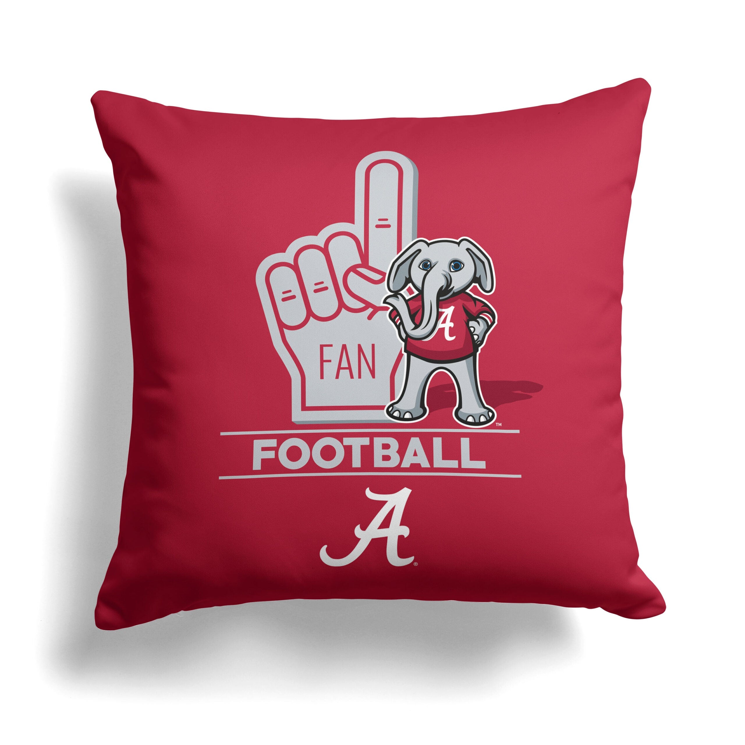 NCAA Alabama Number 1 Fan Throw Pillow 18x18