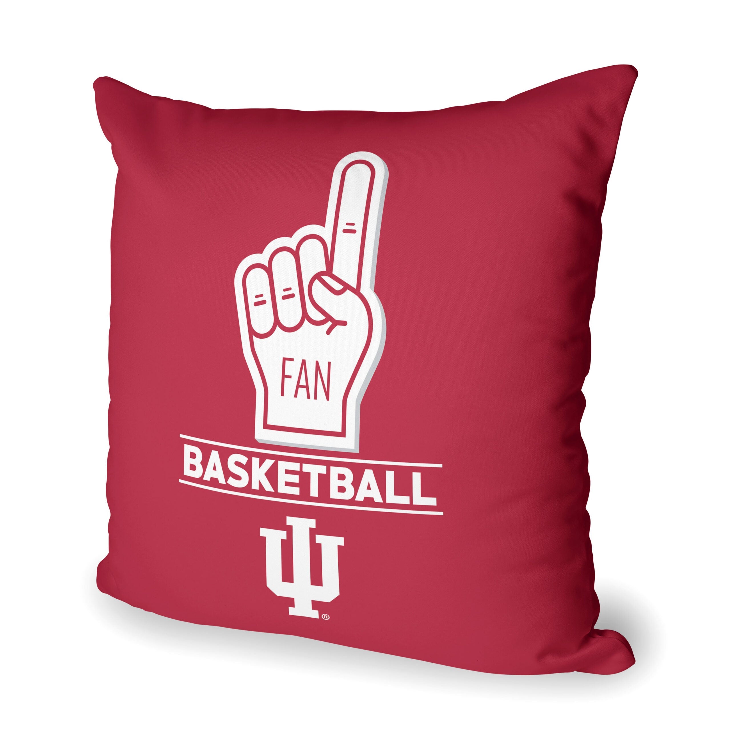 NCAA Indiana Hoosiers Number 1 Fan Throw Pillow 18x18