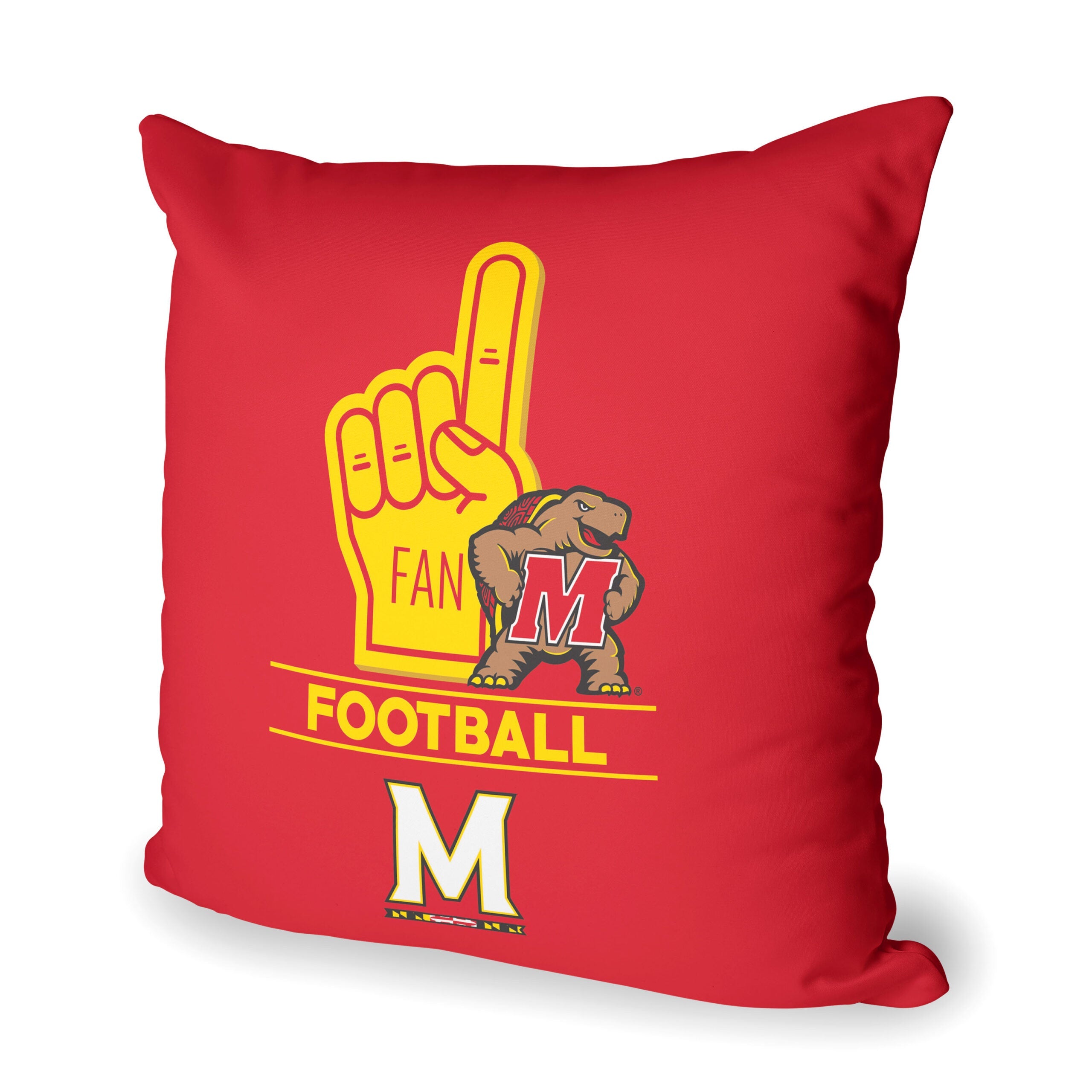 NCAA Maryland Terrapins Number 1 Fan Throw Pillow 18x18