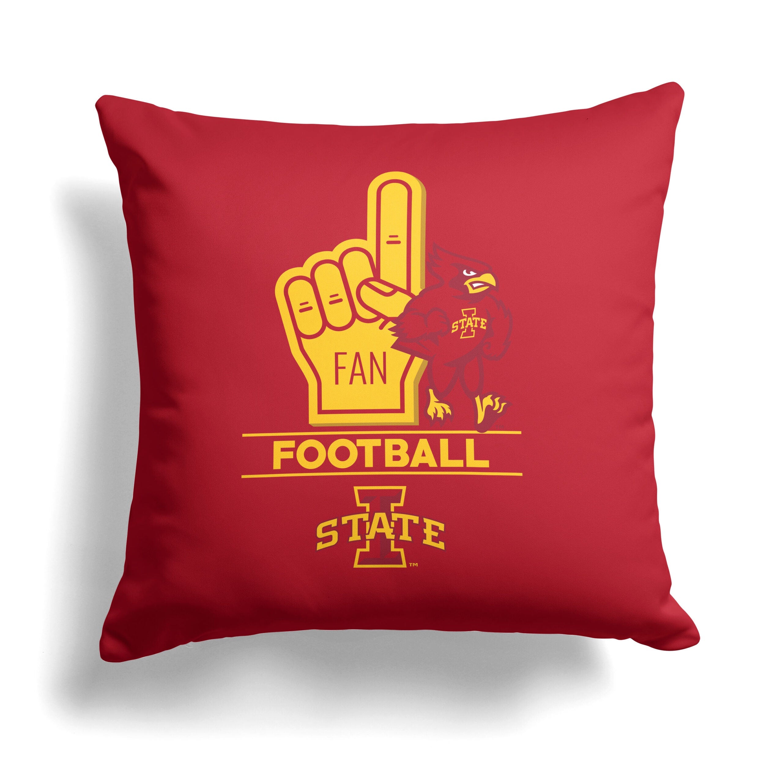 NCAA Iowa State Cyclones Number 1 Fan Throw Pillow 18x18