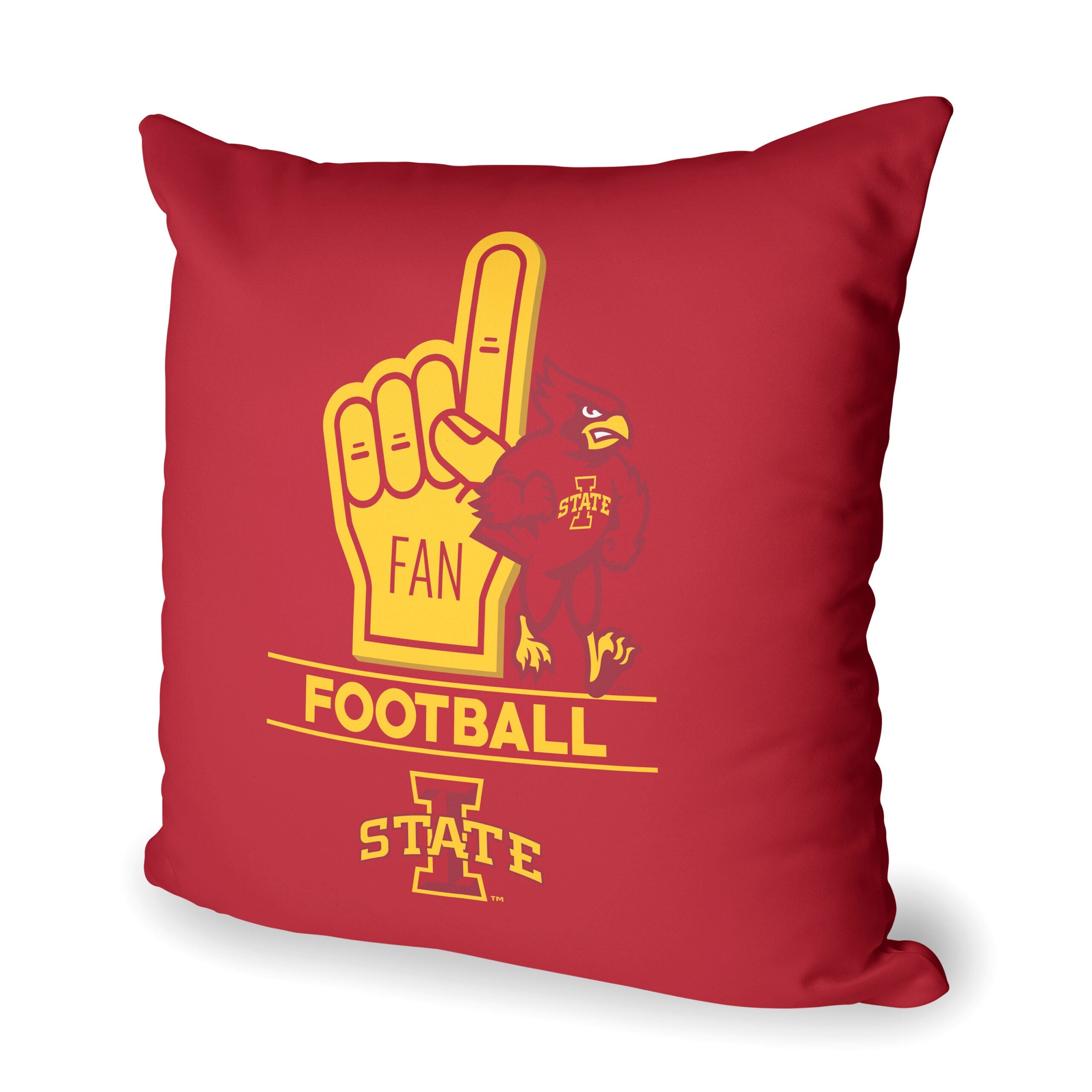NCAA Iowa State Cyclones Number 1 Fan Throw Pillow 18x18