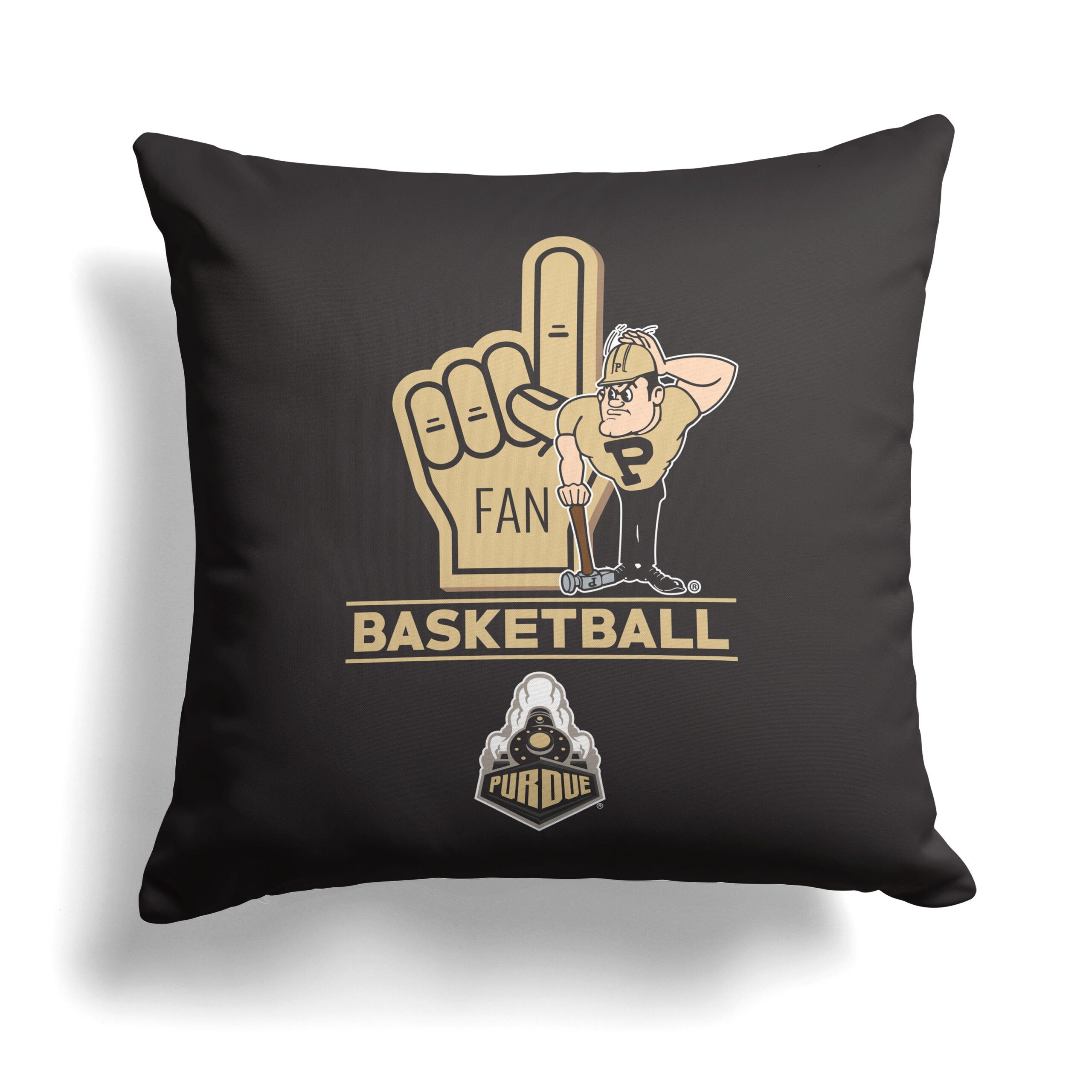 NCAA Purdue Boilermakers Number 1 Fan Throw Pillow 18x18