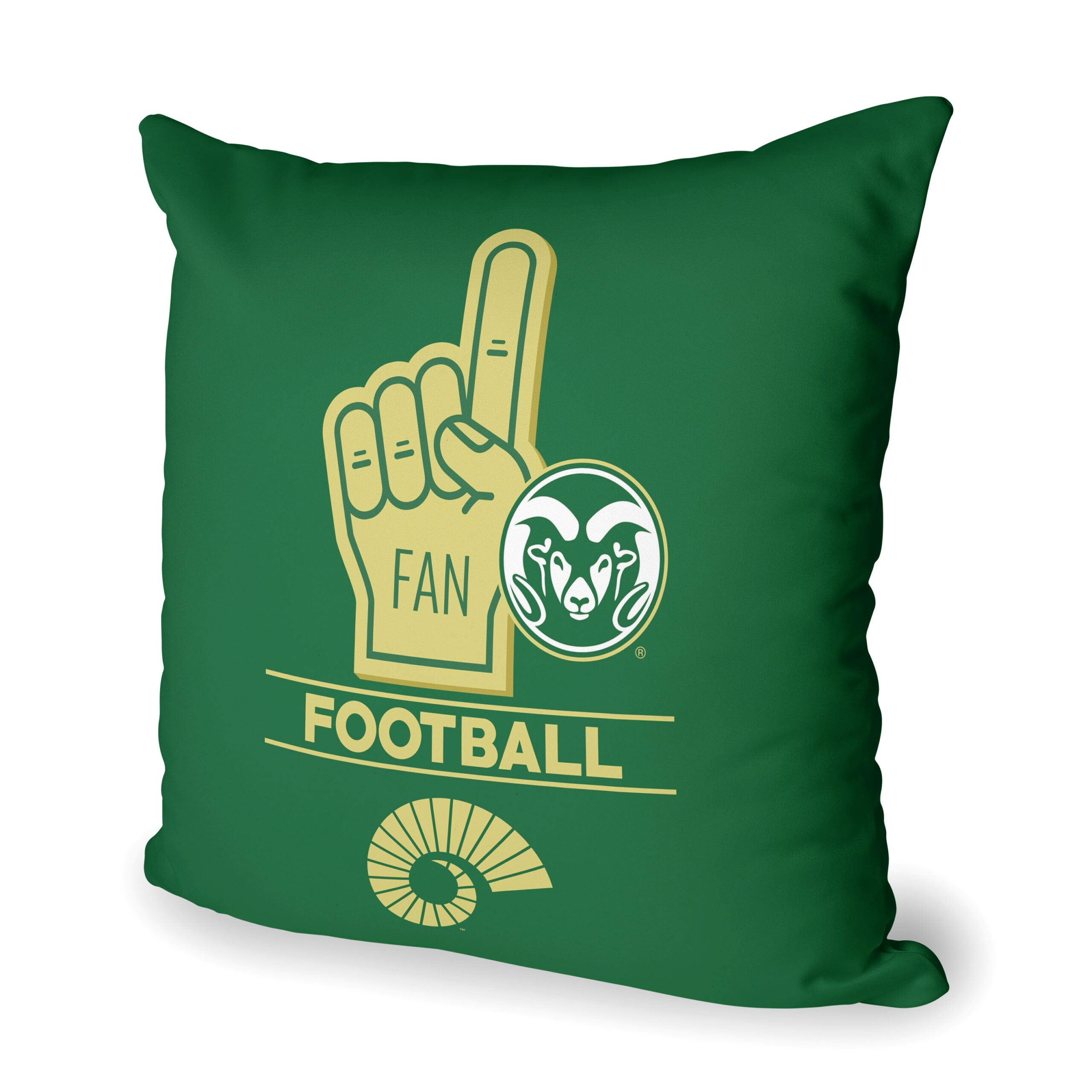 NCAA Colorado State Rams Number 1 Fan Throw Pillow 18x18