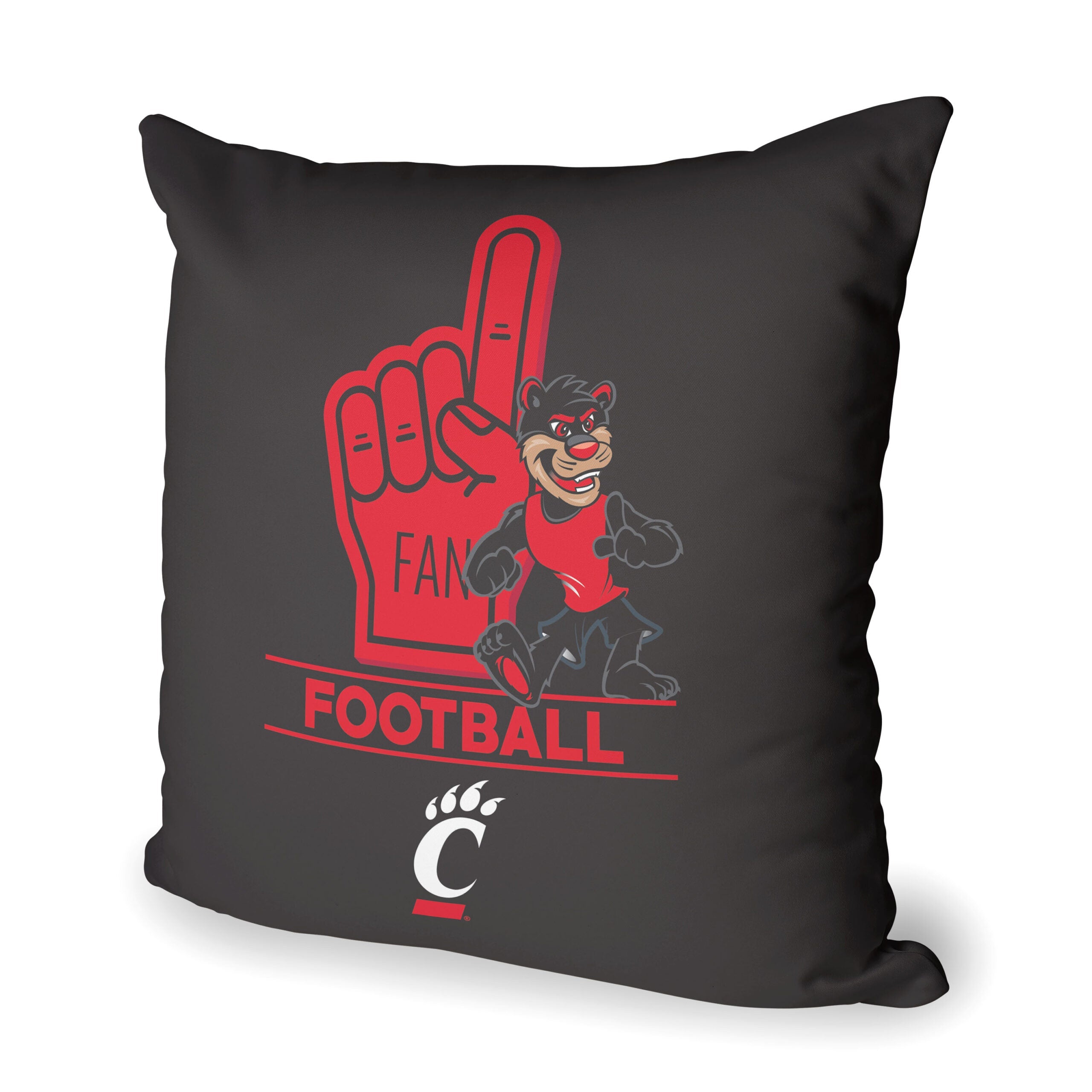 NCAA Cincinnati Bearcats Number 1 Fan Throw Pillow 18x18