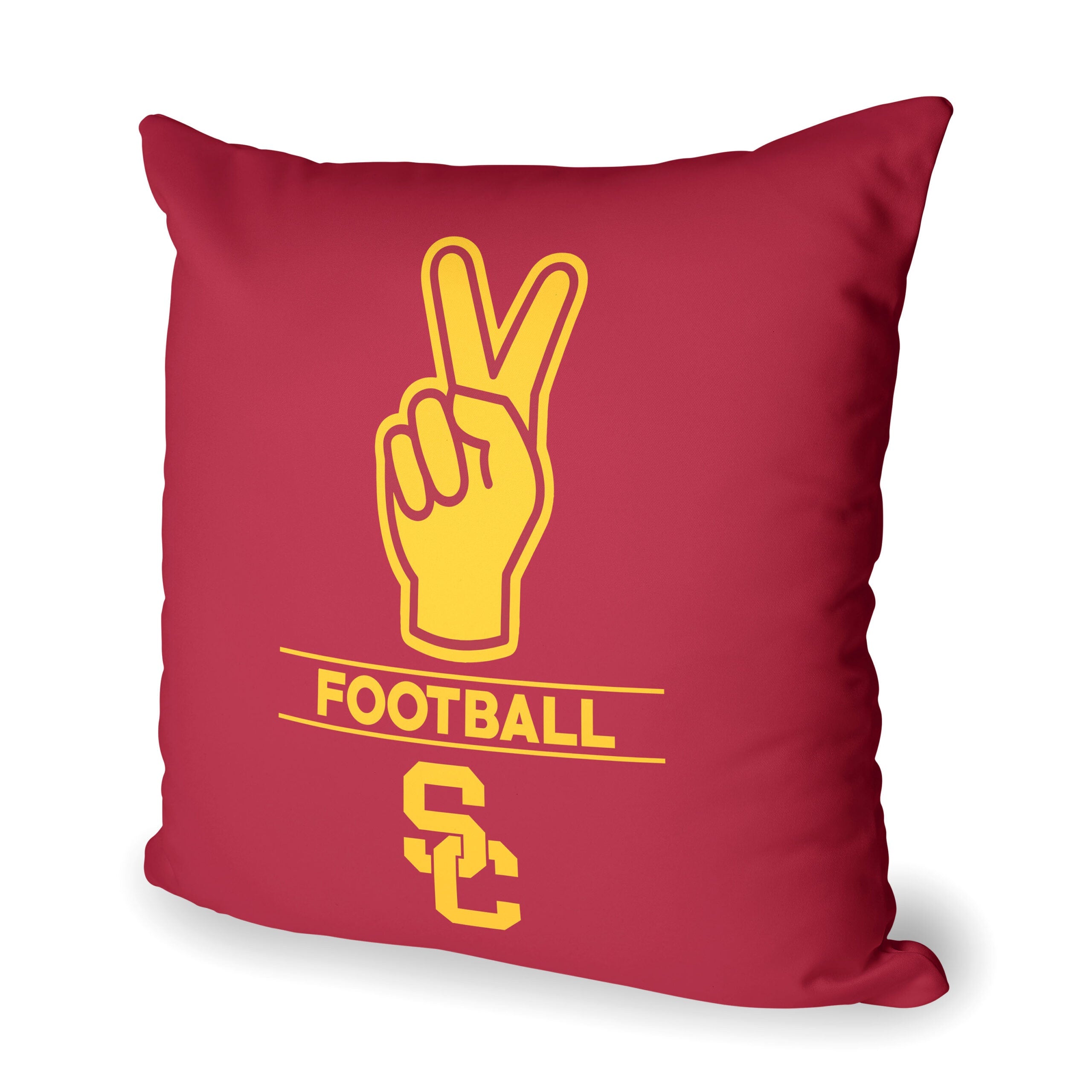 NCAA USC Trojans Number 1 Fan Throw Pillow 18x18