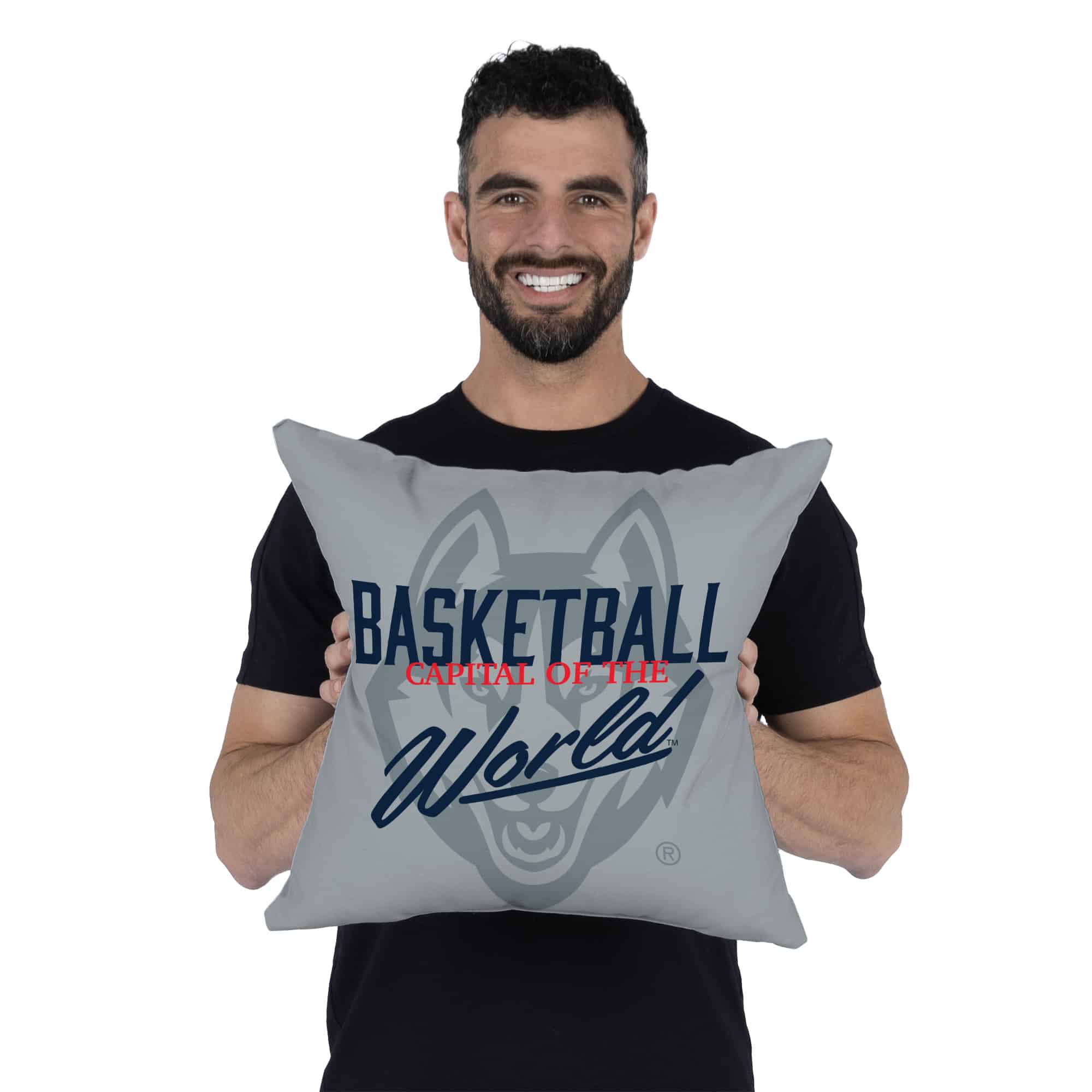 NCAA Uconn Huskies Worlds Best Throw Pillow 18x18 Inches