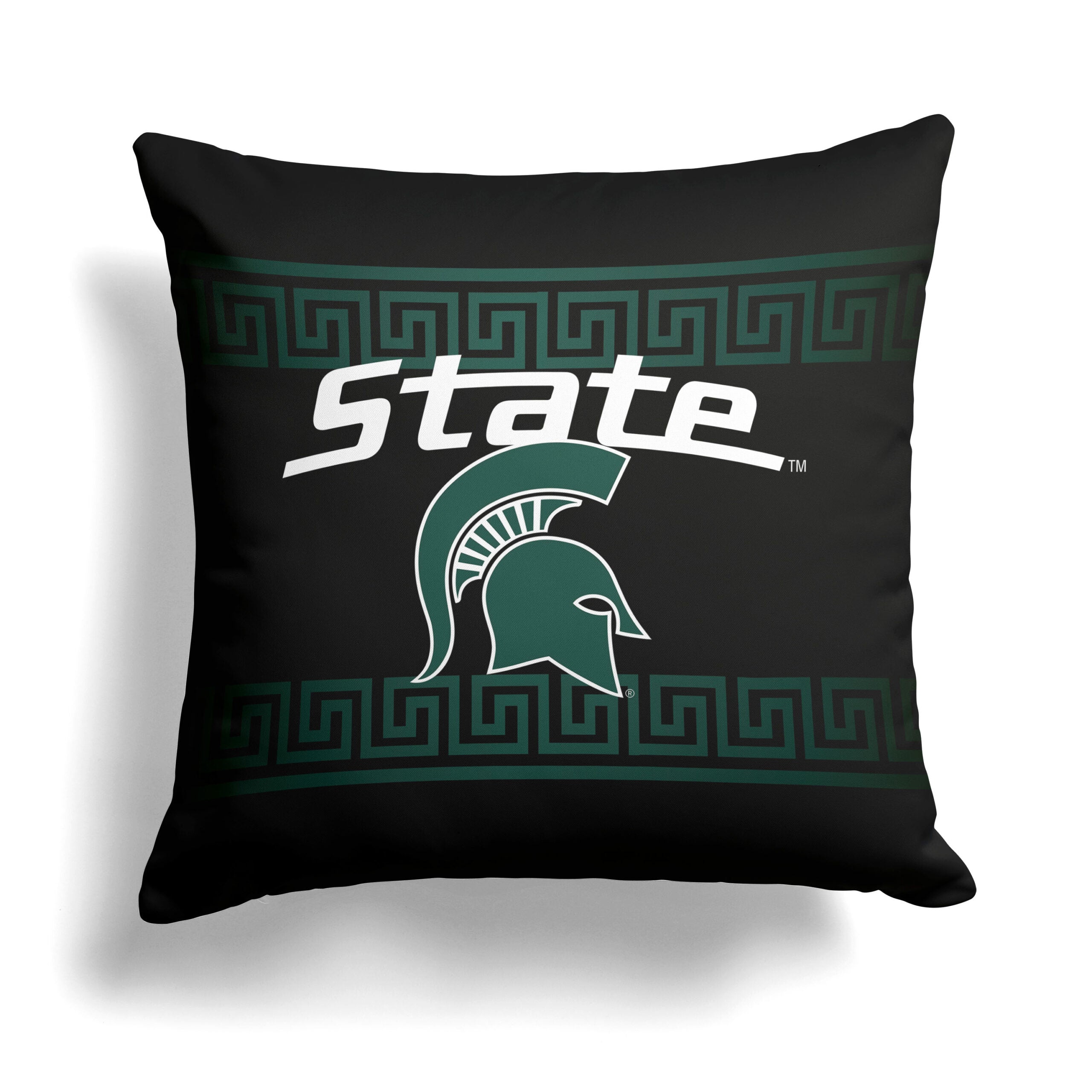 NCAA Night Game Michigan State Throw Pillow 18x18 Inches