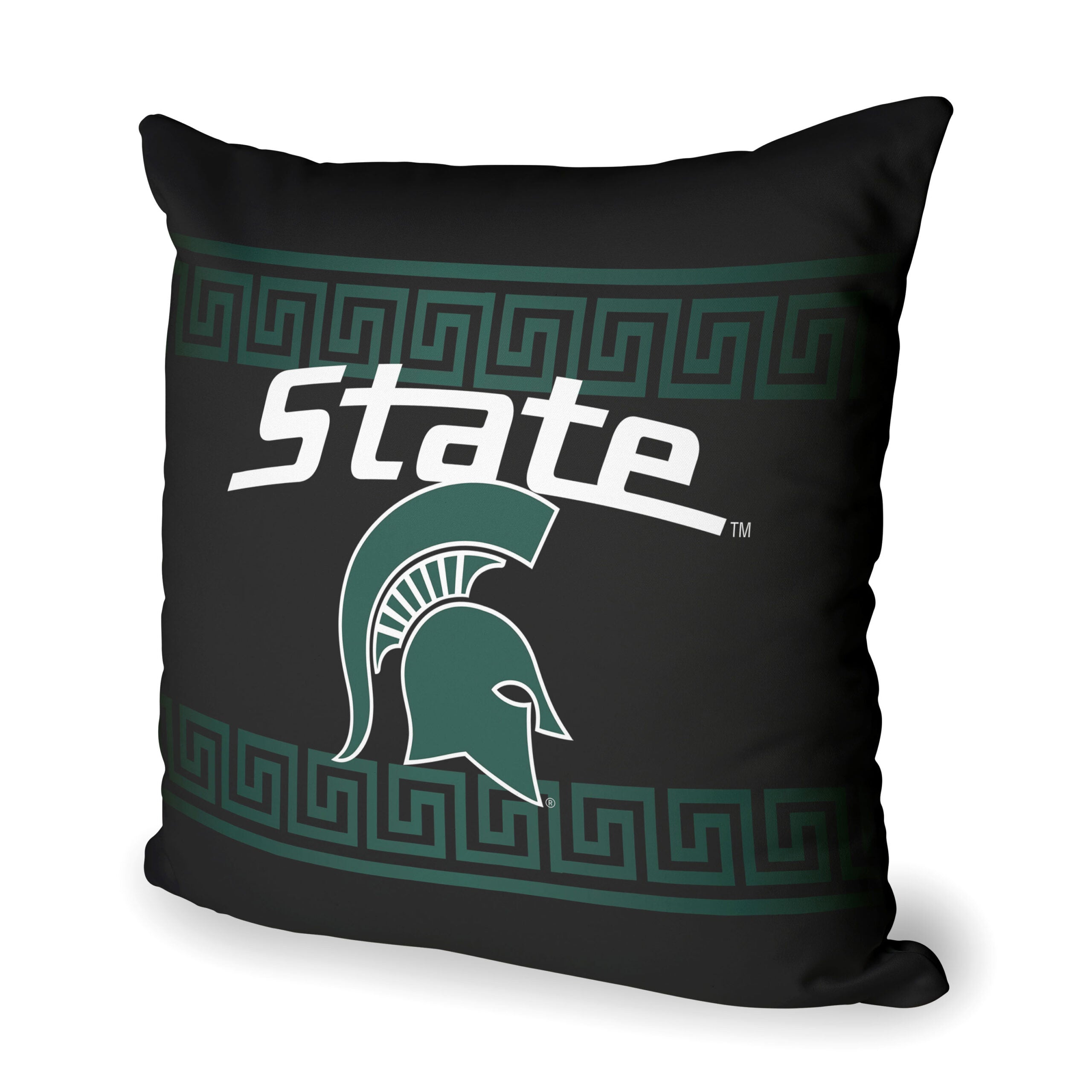 NCAA Night Game Michigan State Throw Pillow 18x18 Inches