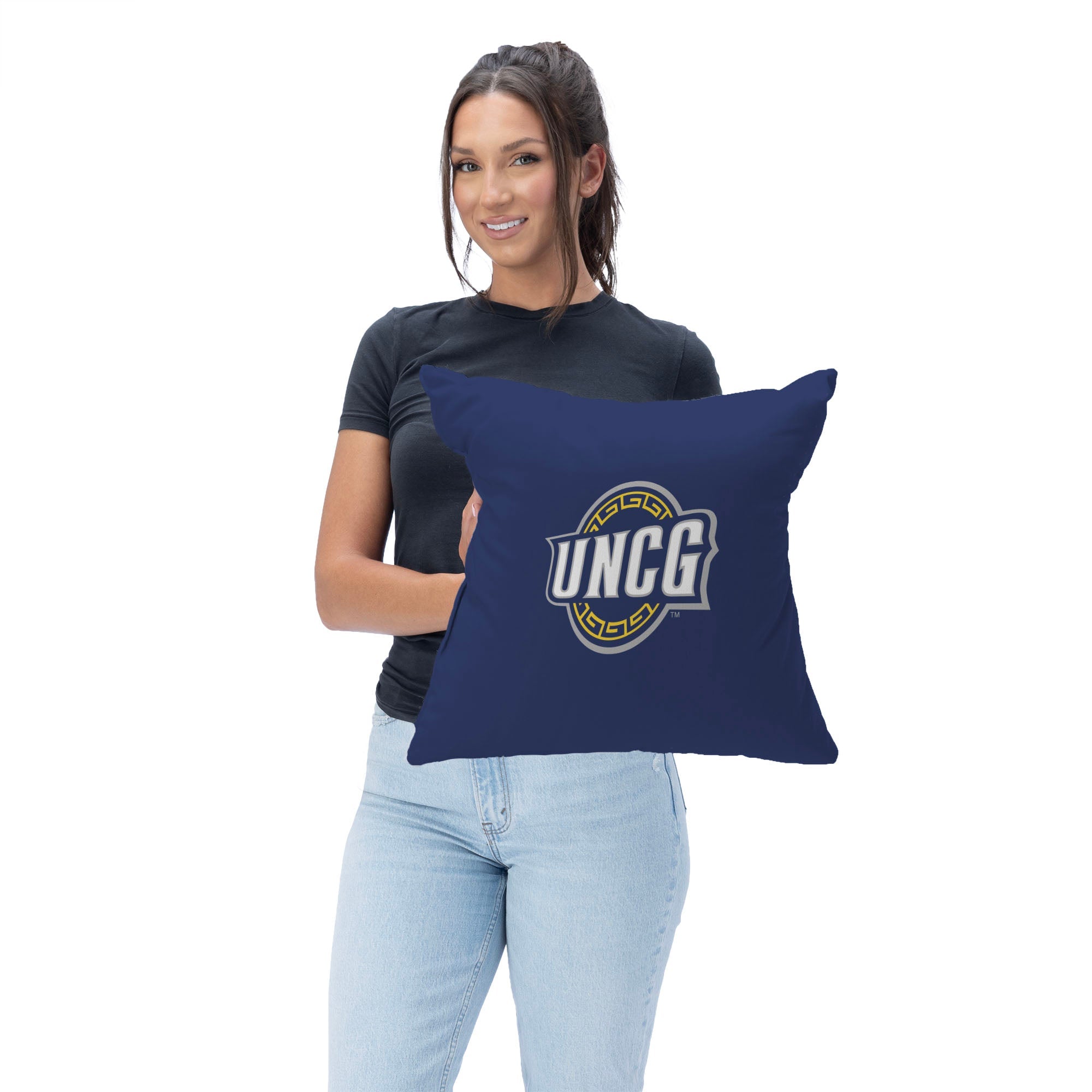 UNC Greensboro Spartans Throw Pillow 18x18 Inches