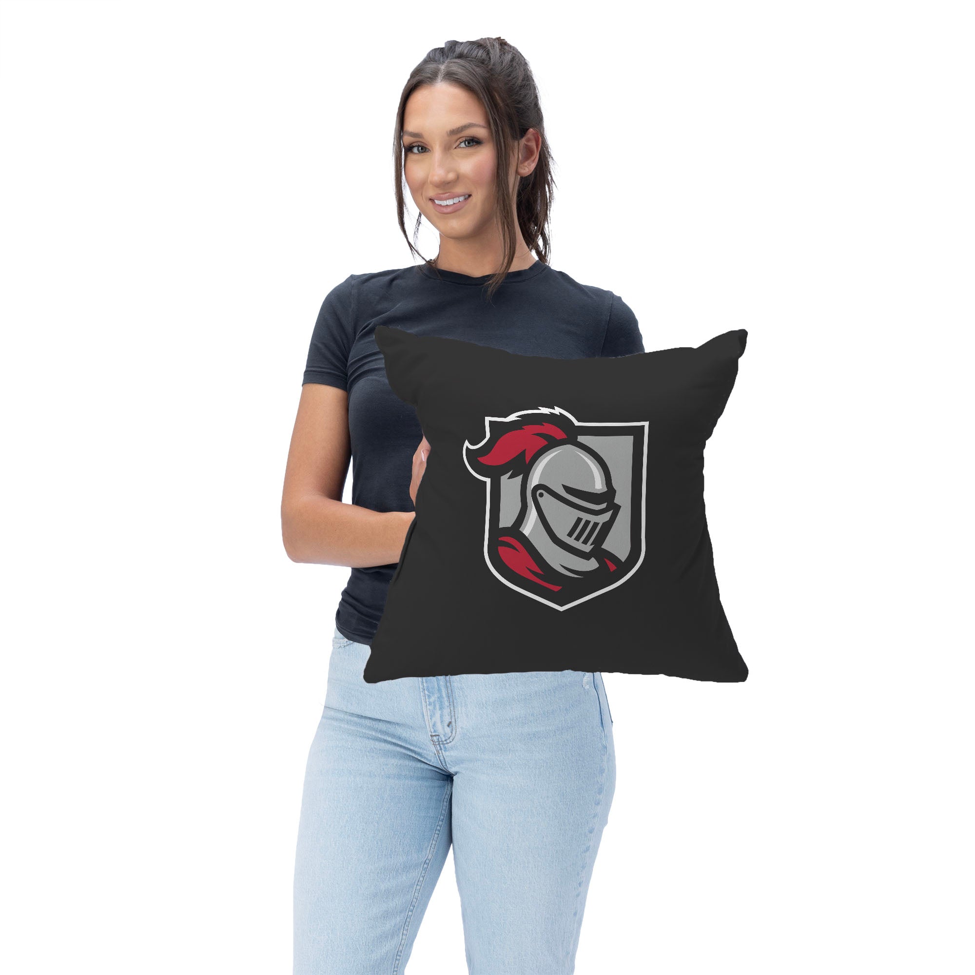 Belmont Abbey Crusaders Throw Pillow 18x18 Inches