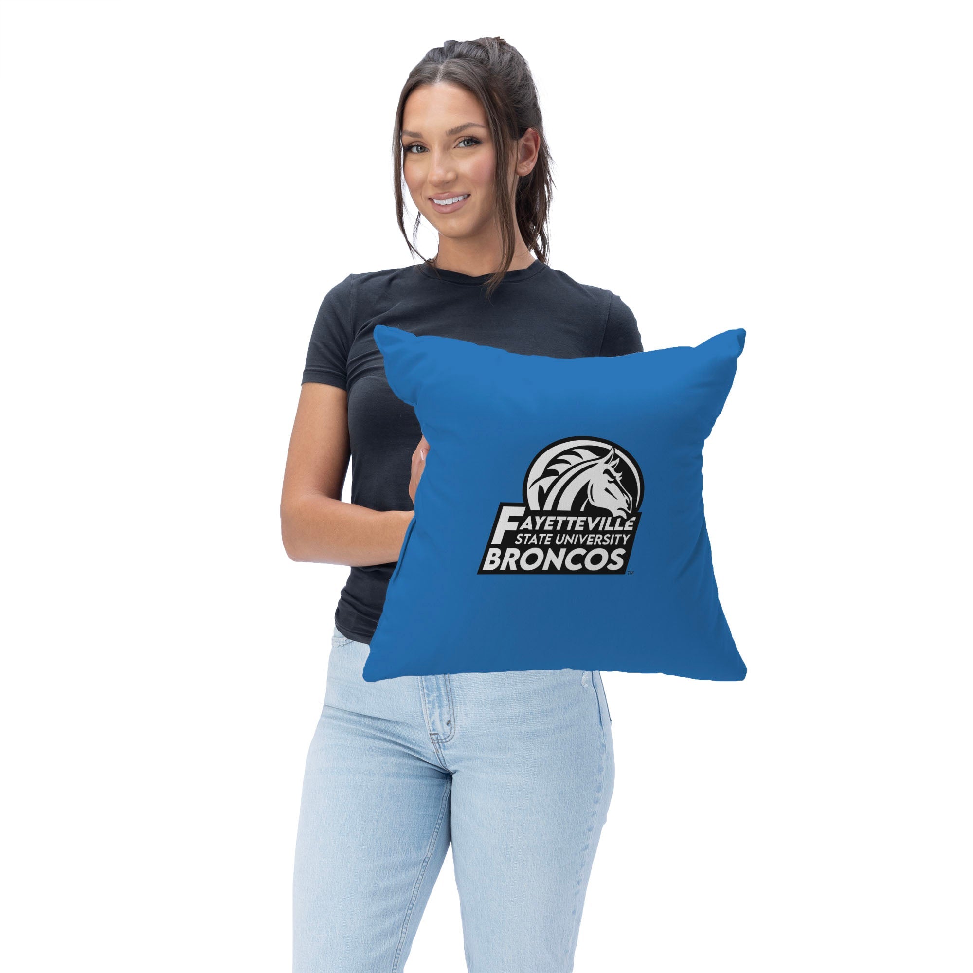 Fayetteville State Broncos Throw Pillow 18x18 Inches