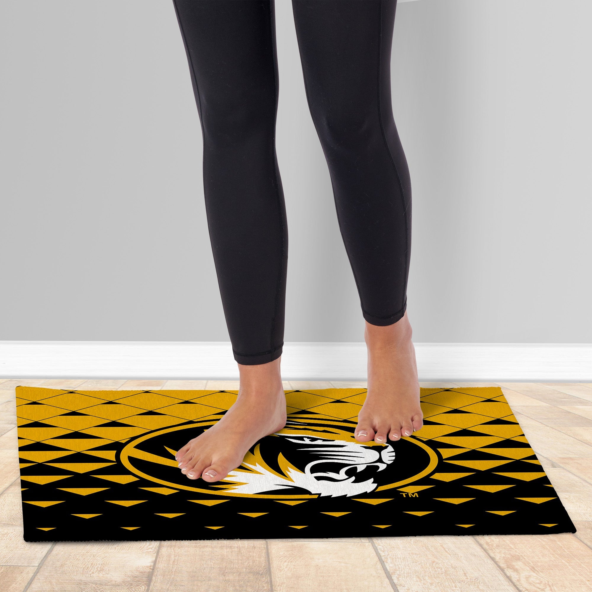 Missouri Tigers NCAA Dropzone Washable Rug 20X32 Inches
