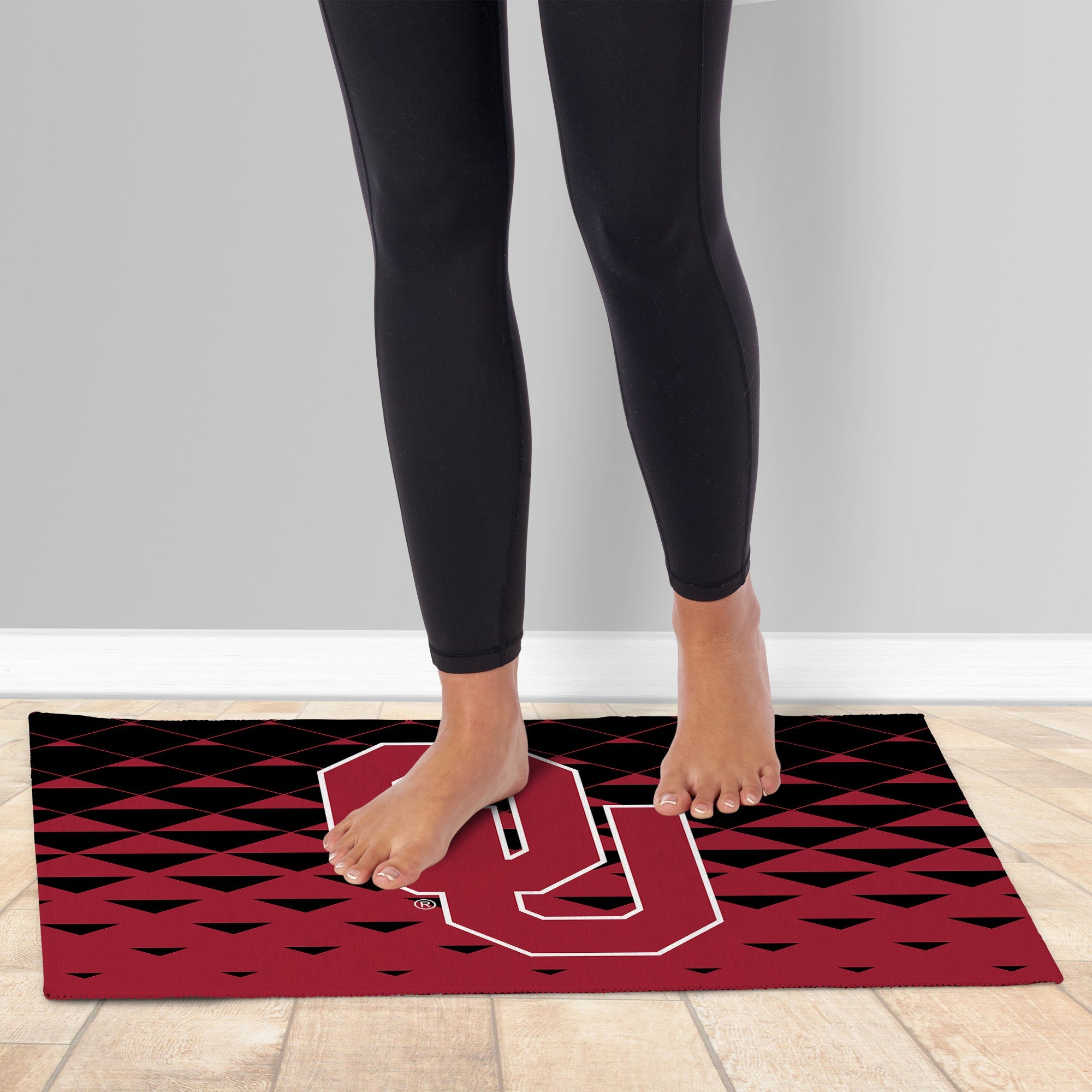 Oklahoma Sooners NCAA Dropzone Washable Rug 20X32 Inches