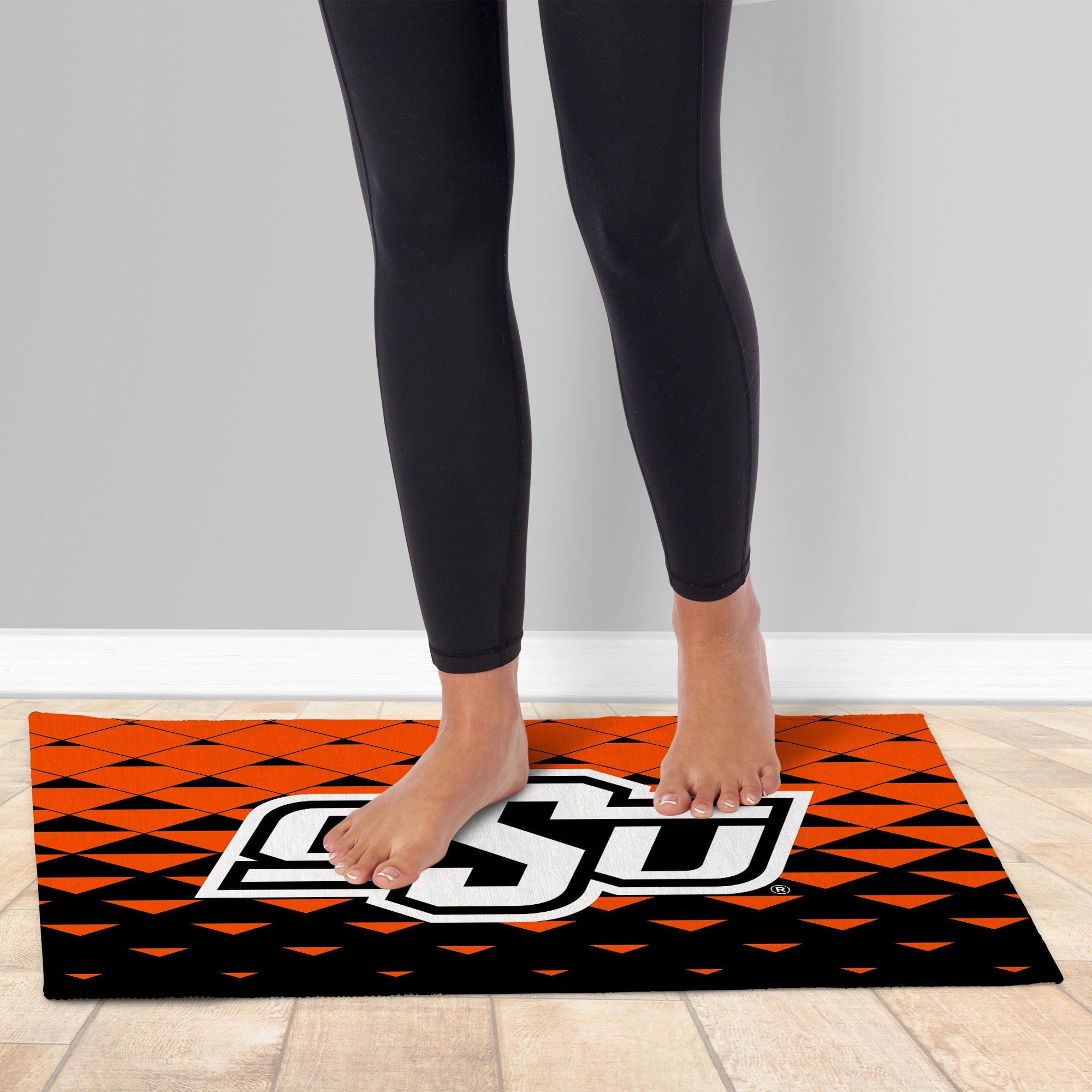 Oklahoma State Cowboys NCAA Dropzone Washable Rug 20X32 Inches