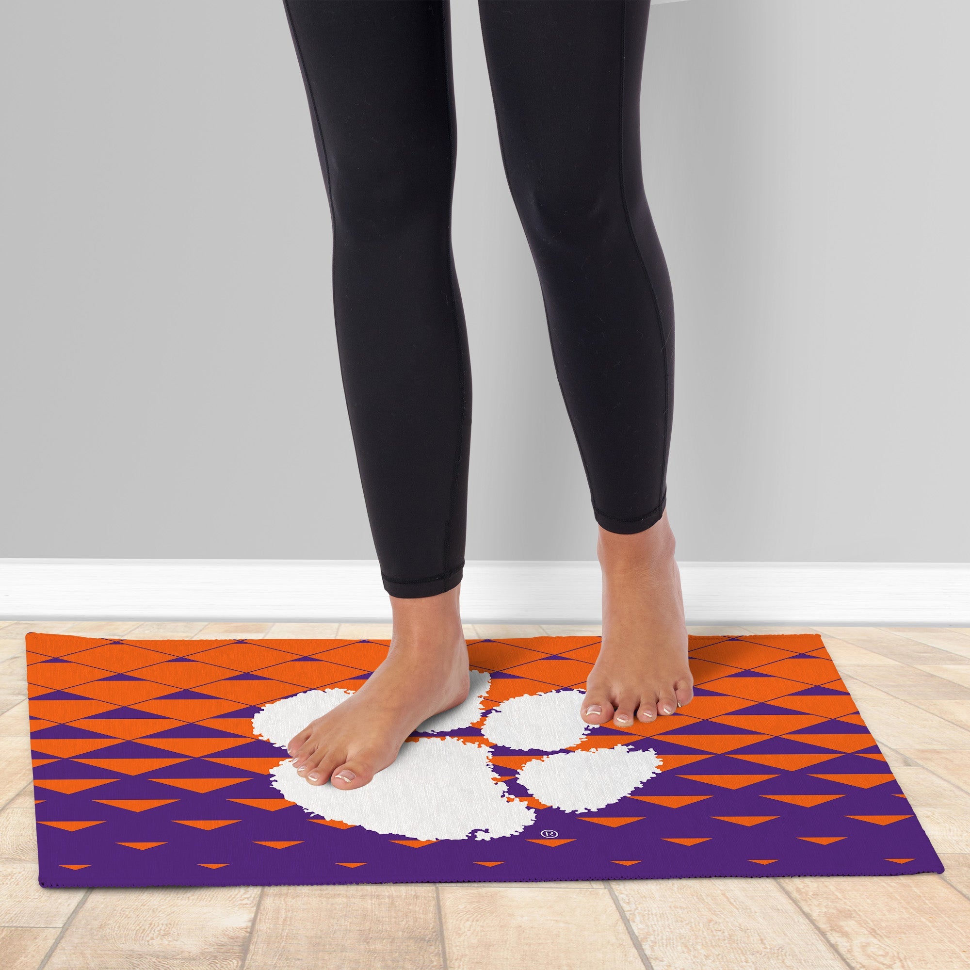 Clemson Tigers NCAA Dropzone Washable Rug 20X32 Inches
