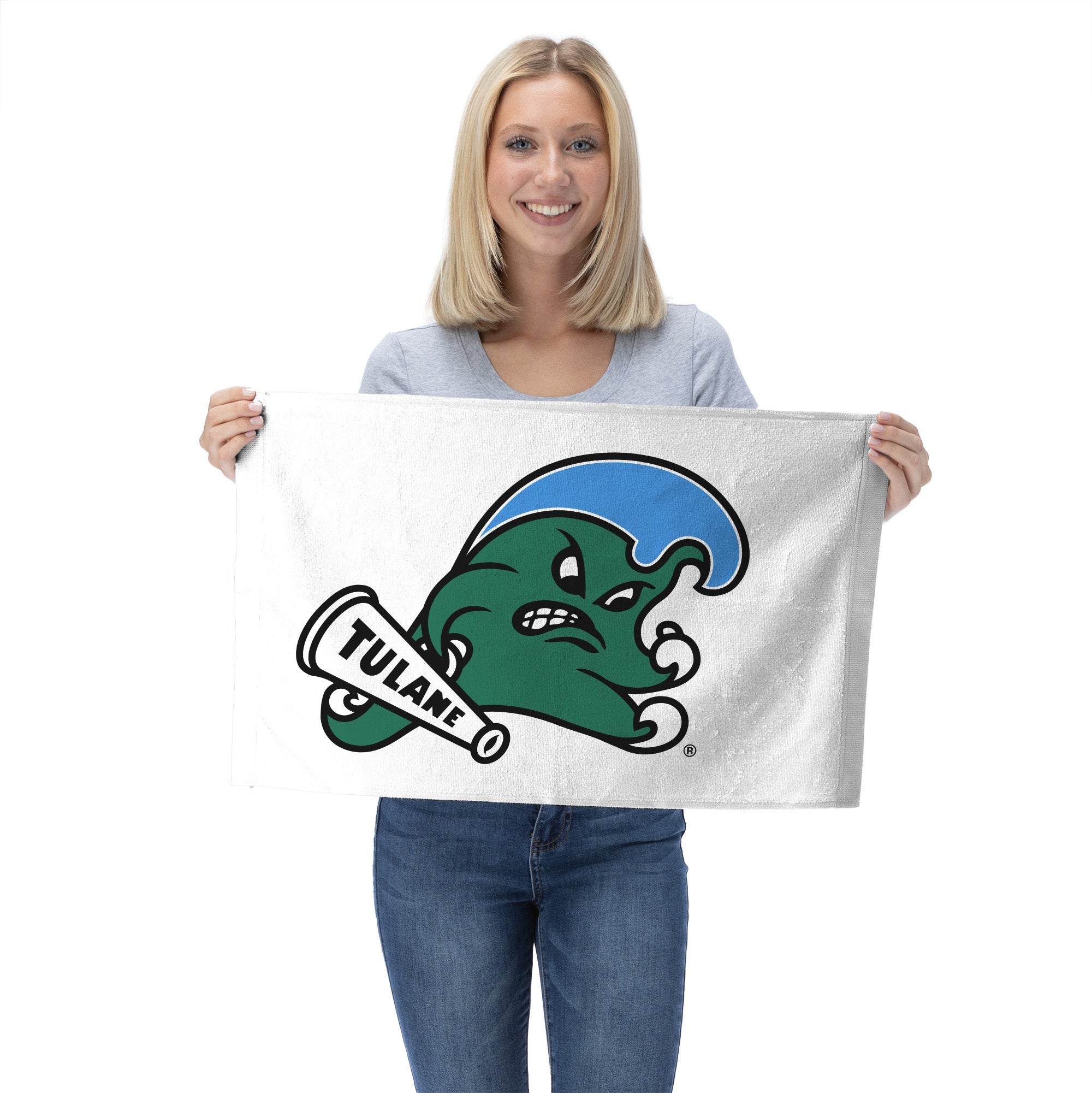 Tulane Green Wave NCAA Fear the Wave Fan Towel 2 Pack 16?¡ª25 Inches