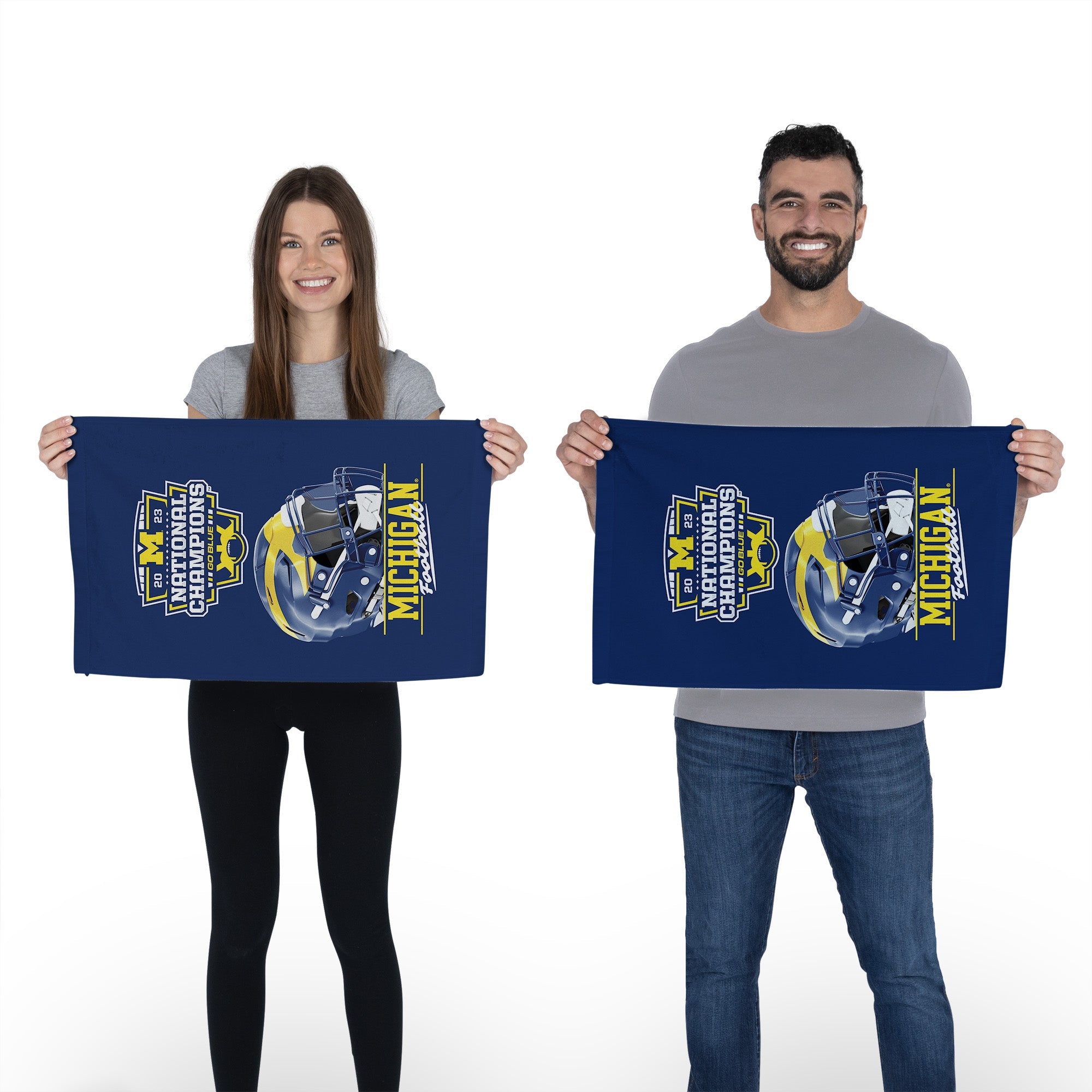 NCAA 2023 FBC Rally Home Michigan Wolverines 2Pk Fan Towel