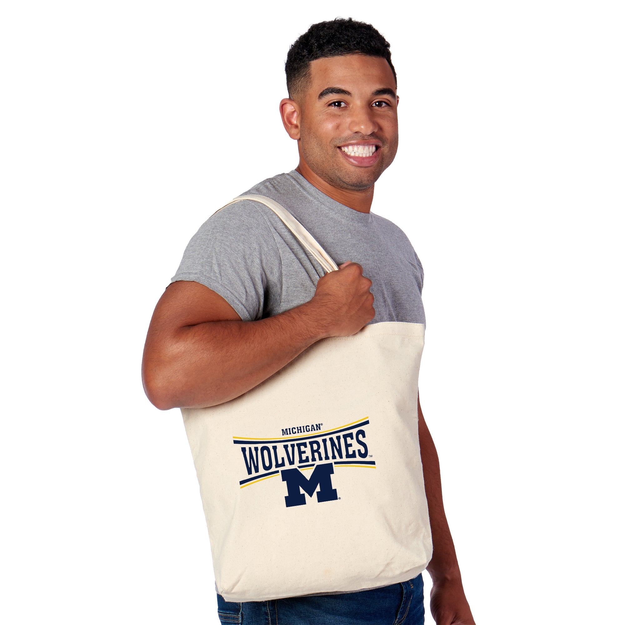 Michigan Wolverines NCAA Prevail Tote Bag