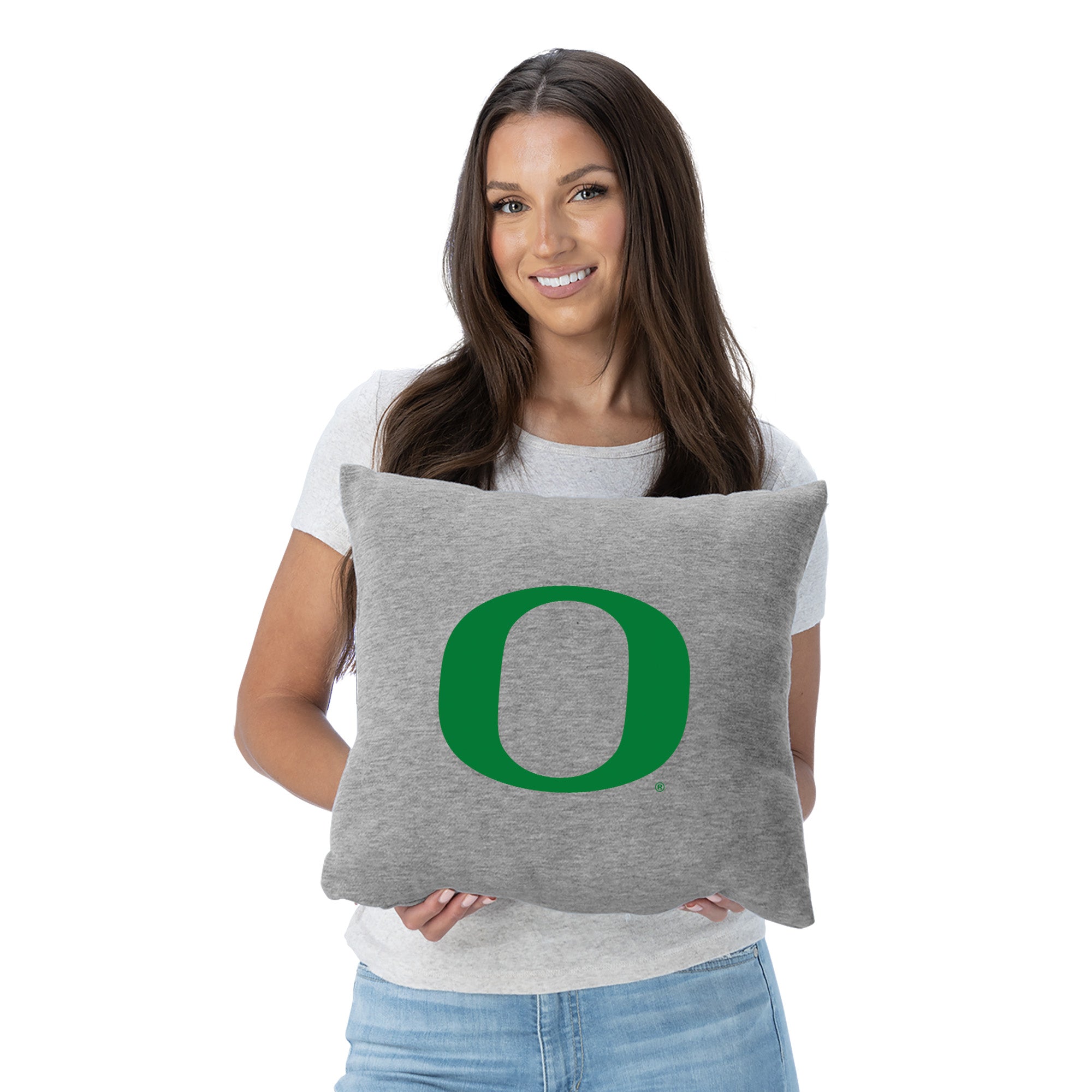 Oregon Ducks NCAA Logo Sweatshirt Pillow 16 Inches