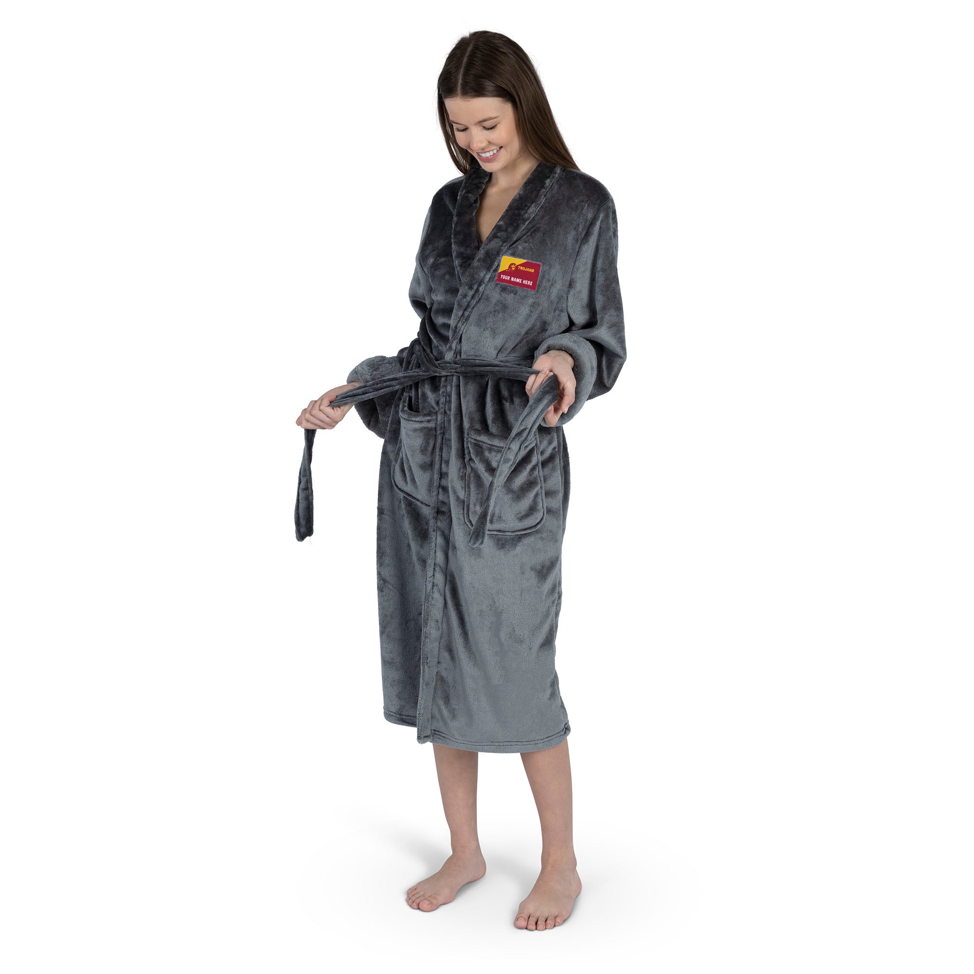 NCAA USC Trojans Snipe S/M Personalized Silk Touch Robe 23x41 Inches