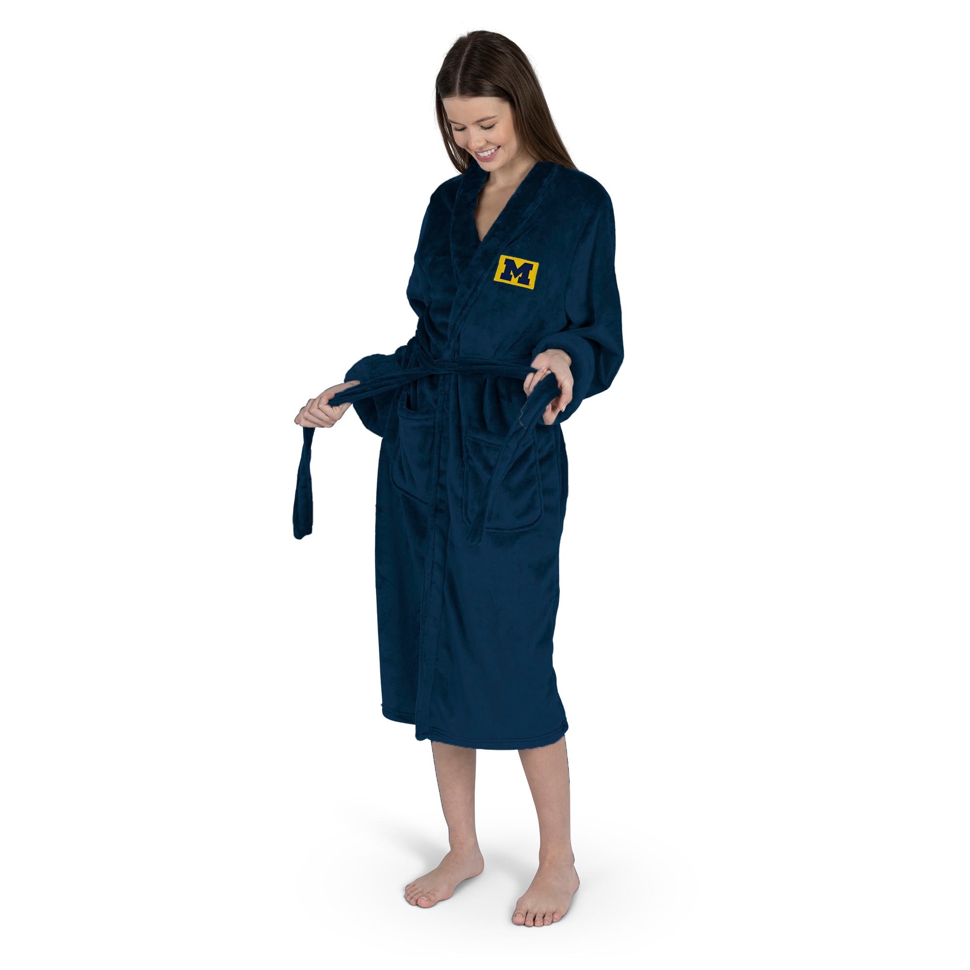Michigan Wolverines NCAA Team Pride Silk Touch Robe Small/Medium
