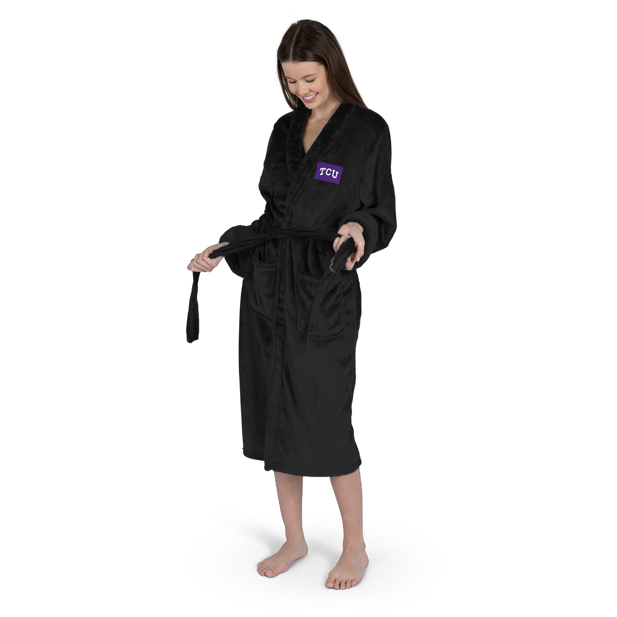 TCU Horned Frogs NCAA Team Pride Silk Touch Robe Small/Medium