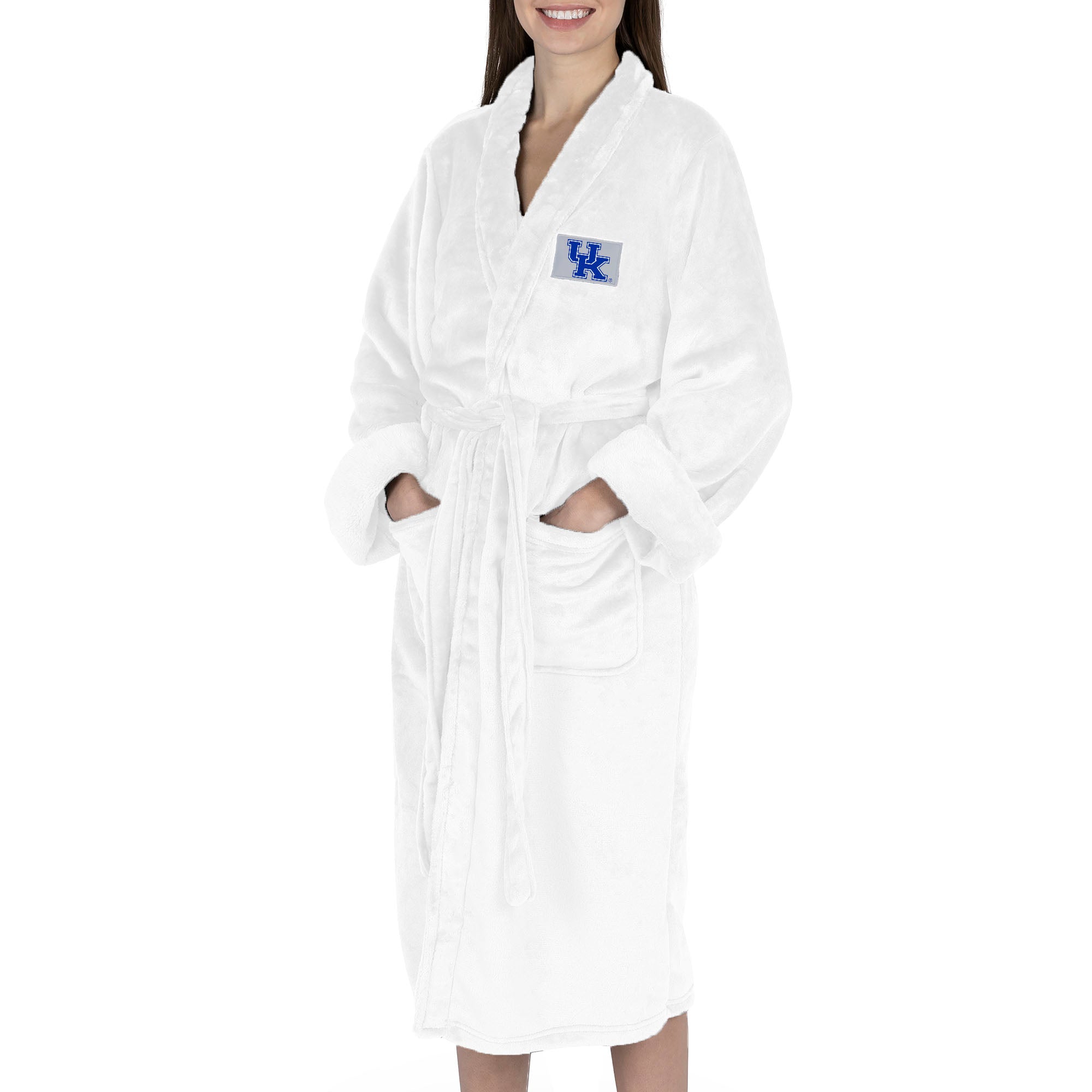 Kentucky Wildcats NCAA White Out Silk Touch Robe Small/Medium