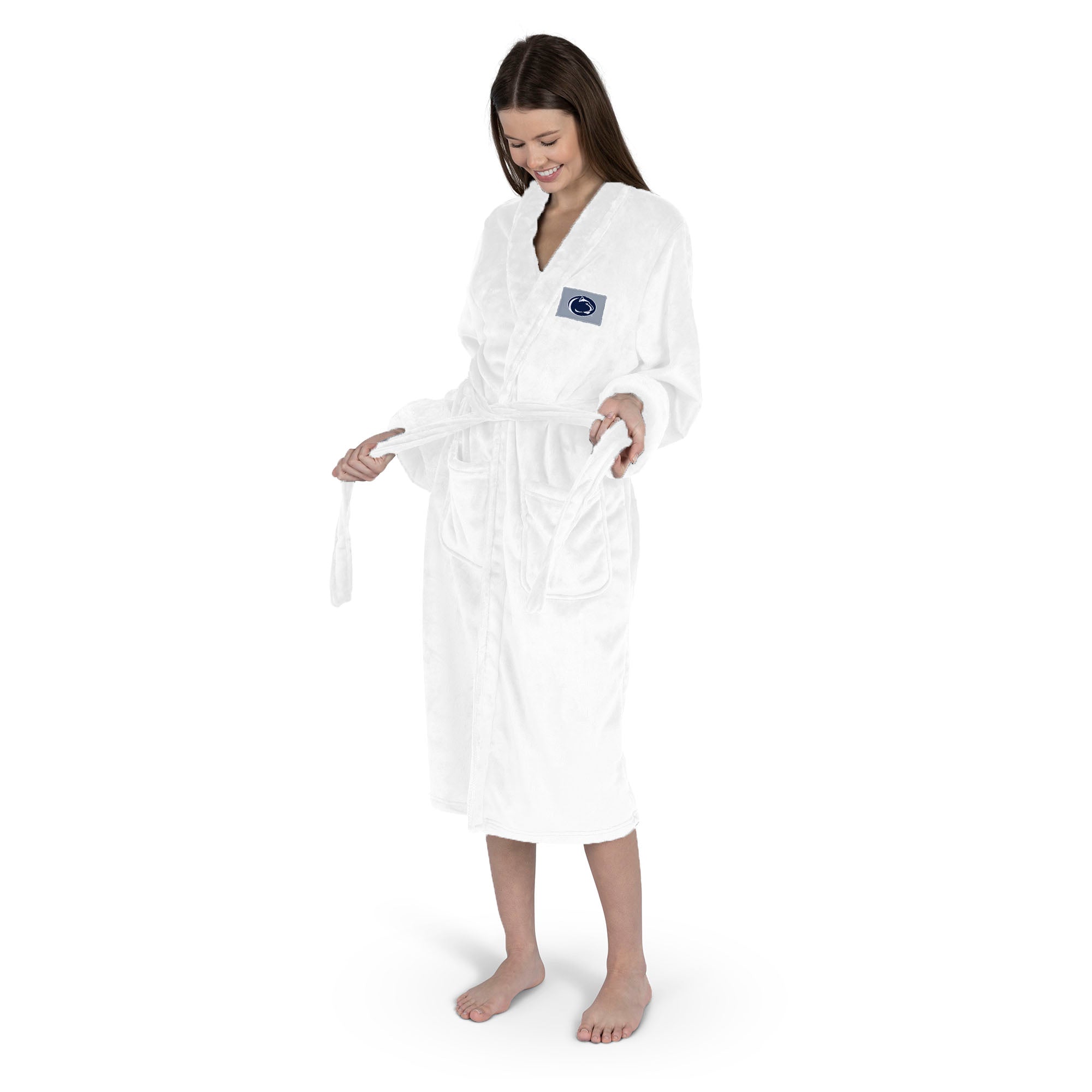 Penn State Nittany Lions NCAA White Out Silk Touch Robe Small/Medium