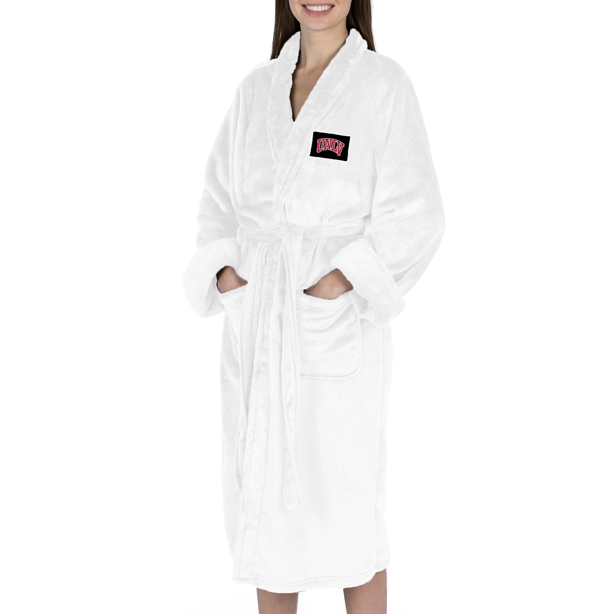 UNLV Rebels NCAA White Out Silk Touch Robe Small/Medium