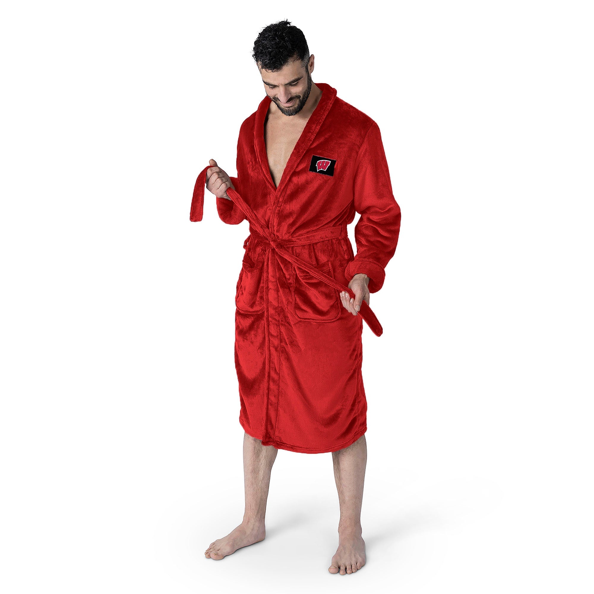 Wisconsin Badgers NCAA Snipe Red L/XL Robe 26x47 Inches
