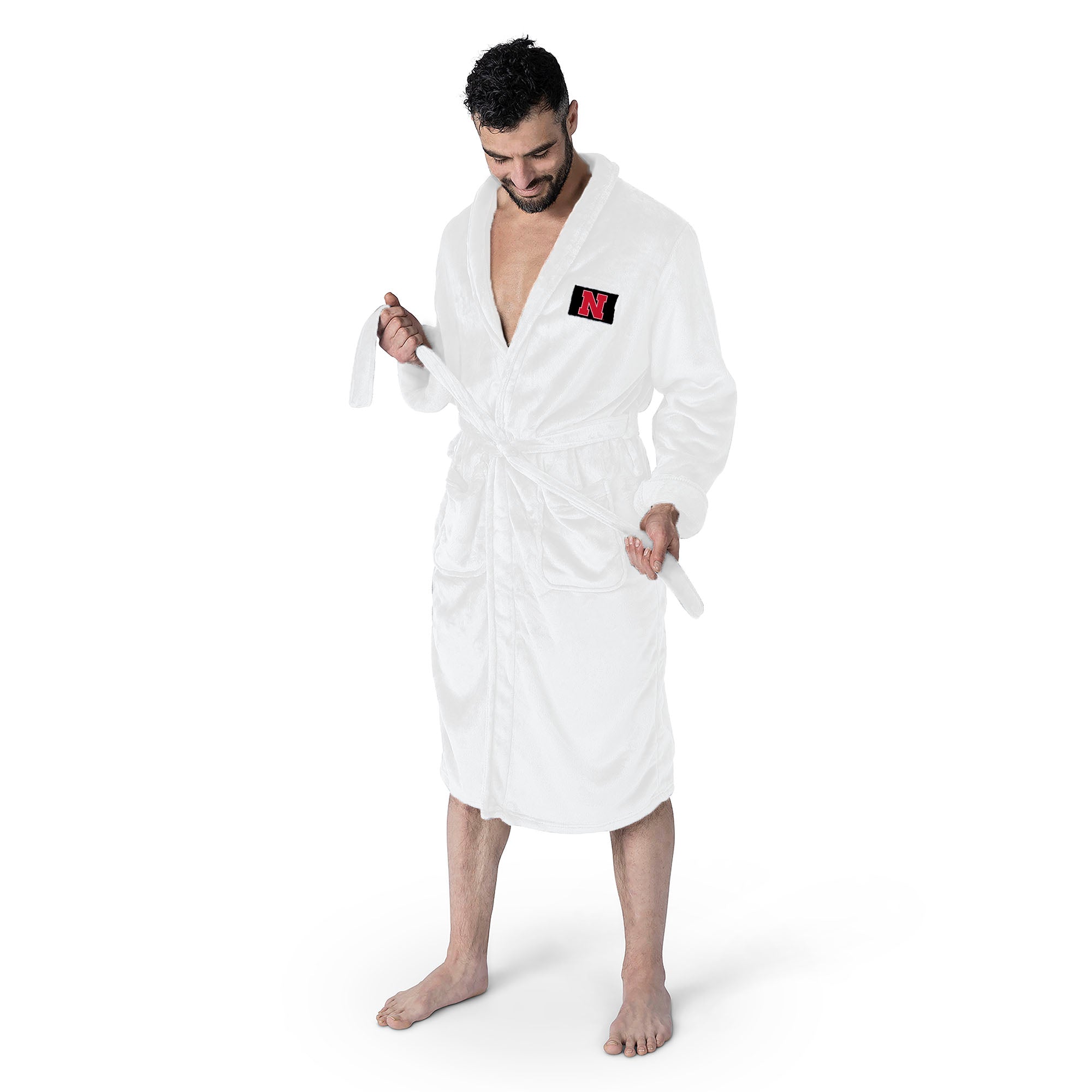 Nebraska Cornhuskers NCAA White Out Silk Touch Robe Large/XLarge