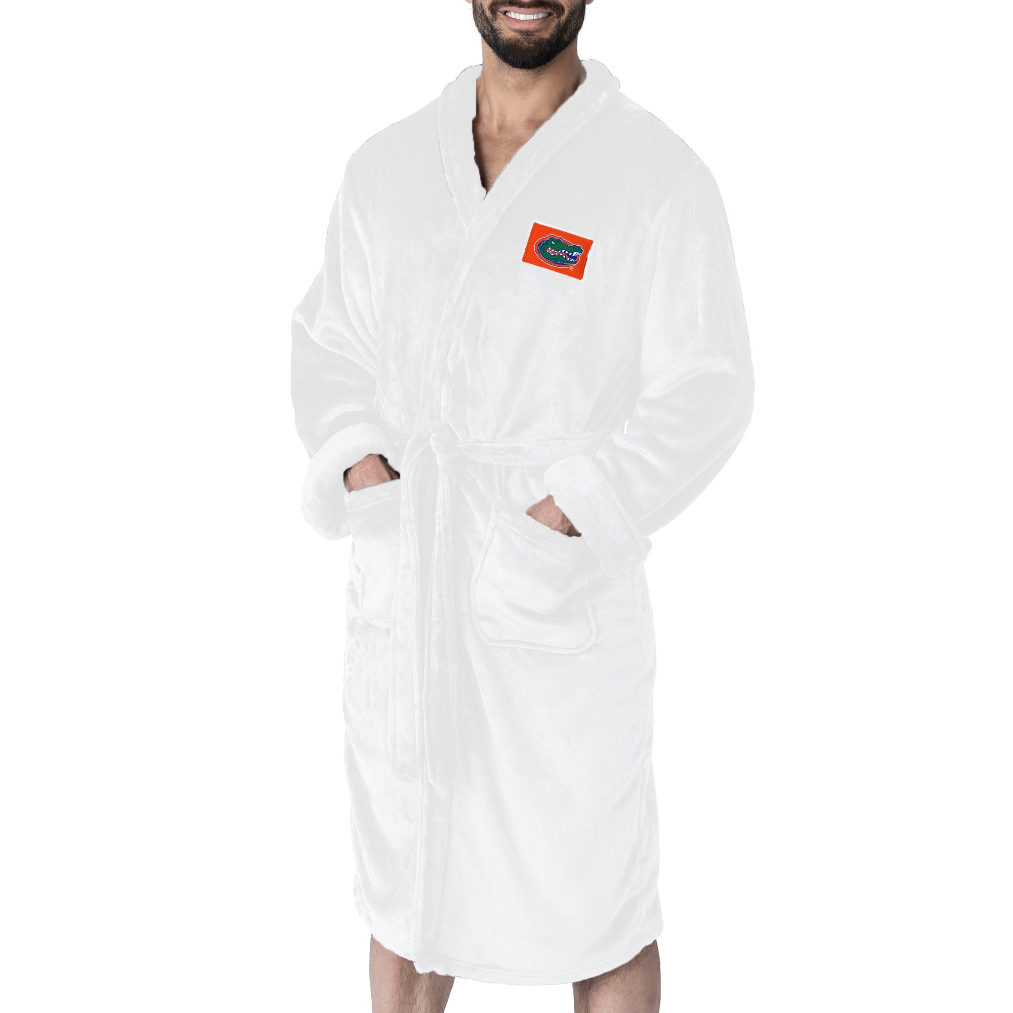 Florida Gators NCAA White Out Silk Touch Robe Large/XLarge