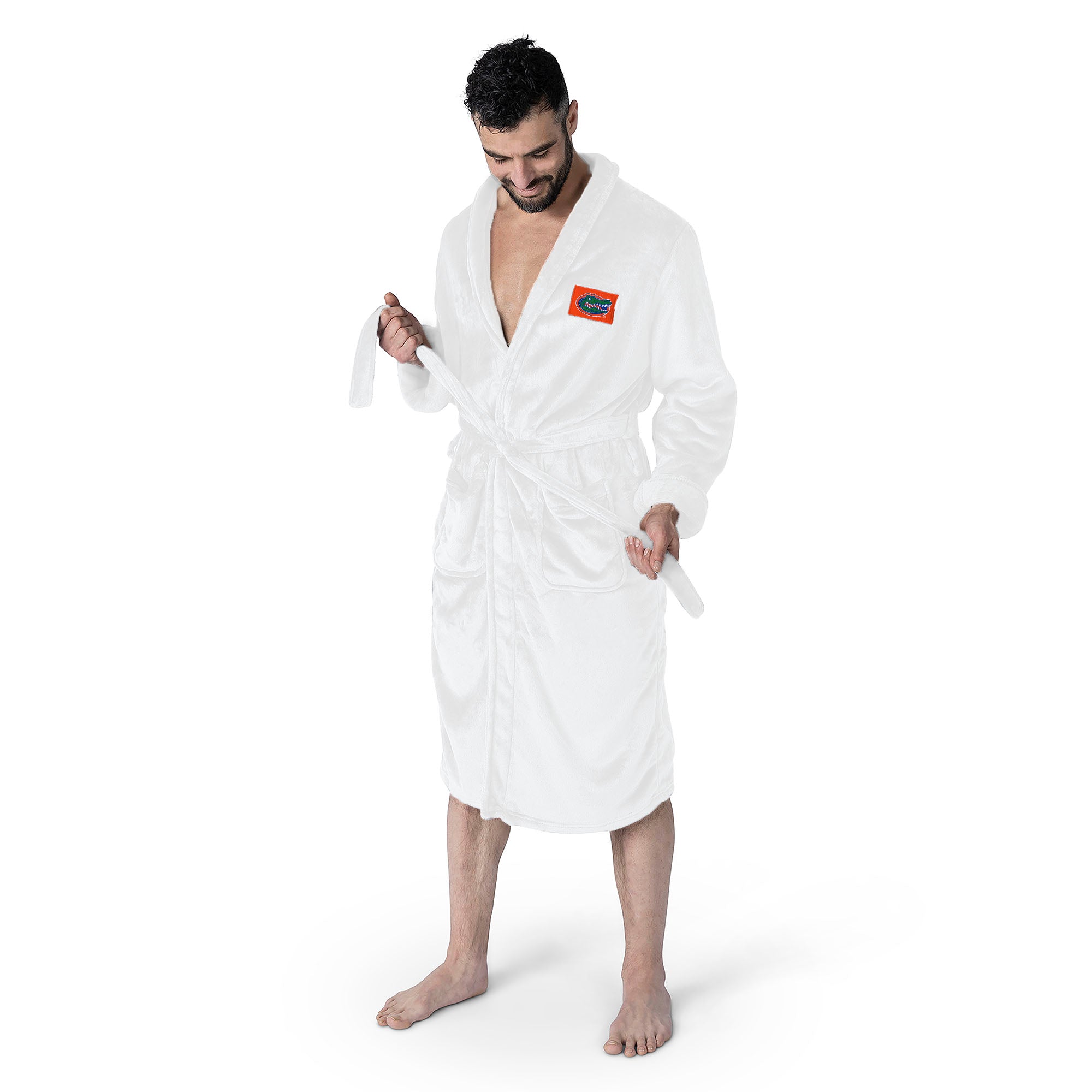 Florida Gators NCAA White Out Silk Touch Robe Large/XLarge