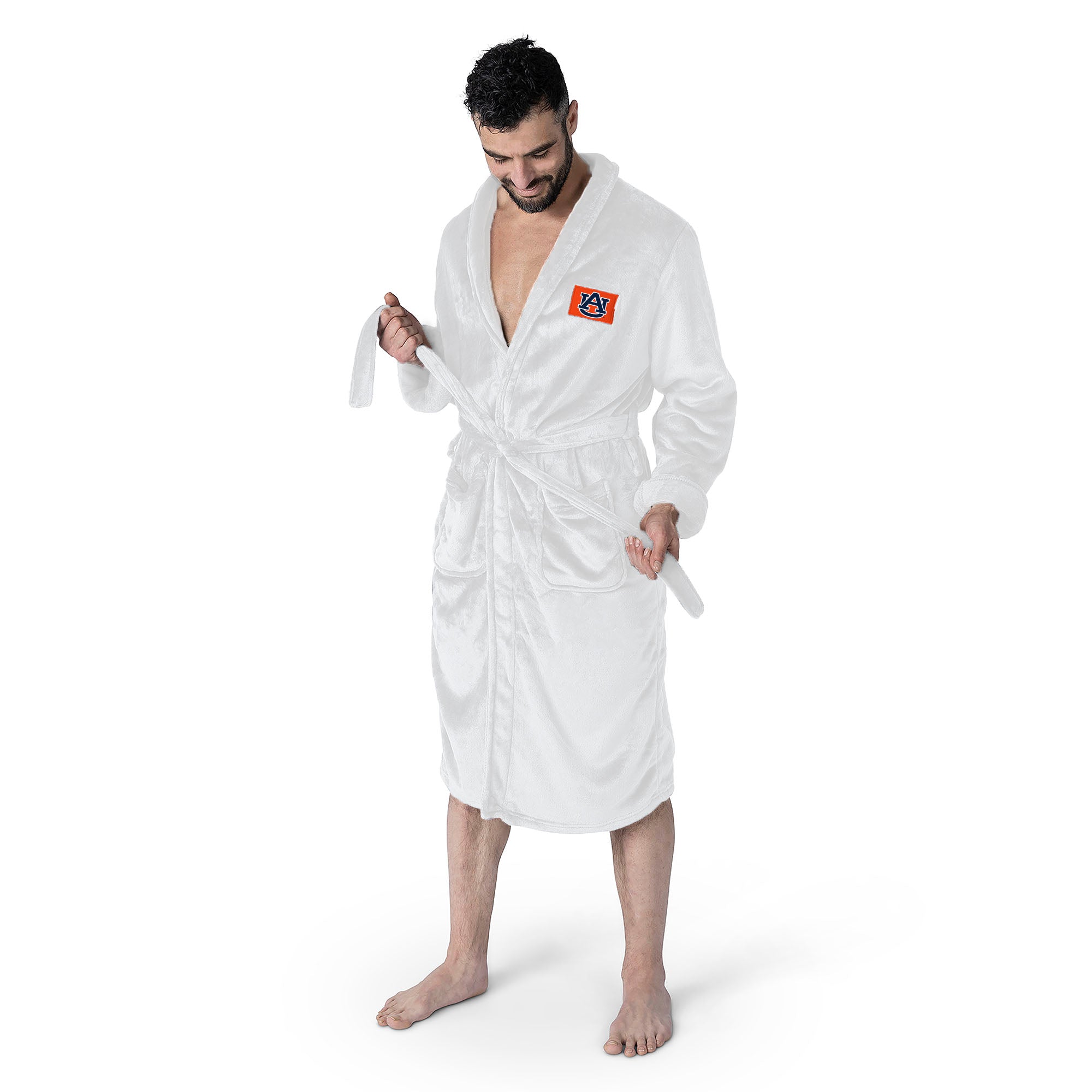 Auburn Tigers NCAA White Out Silk Touch Robe Large/XLarge