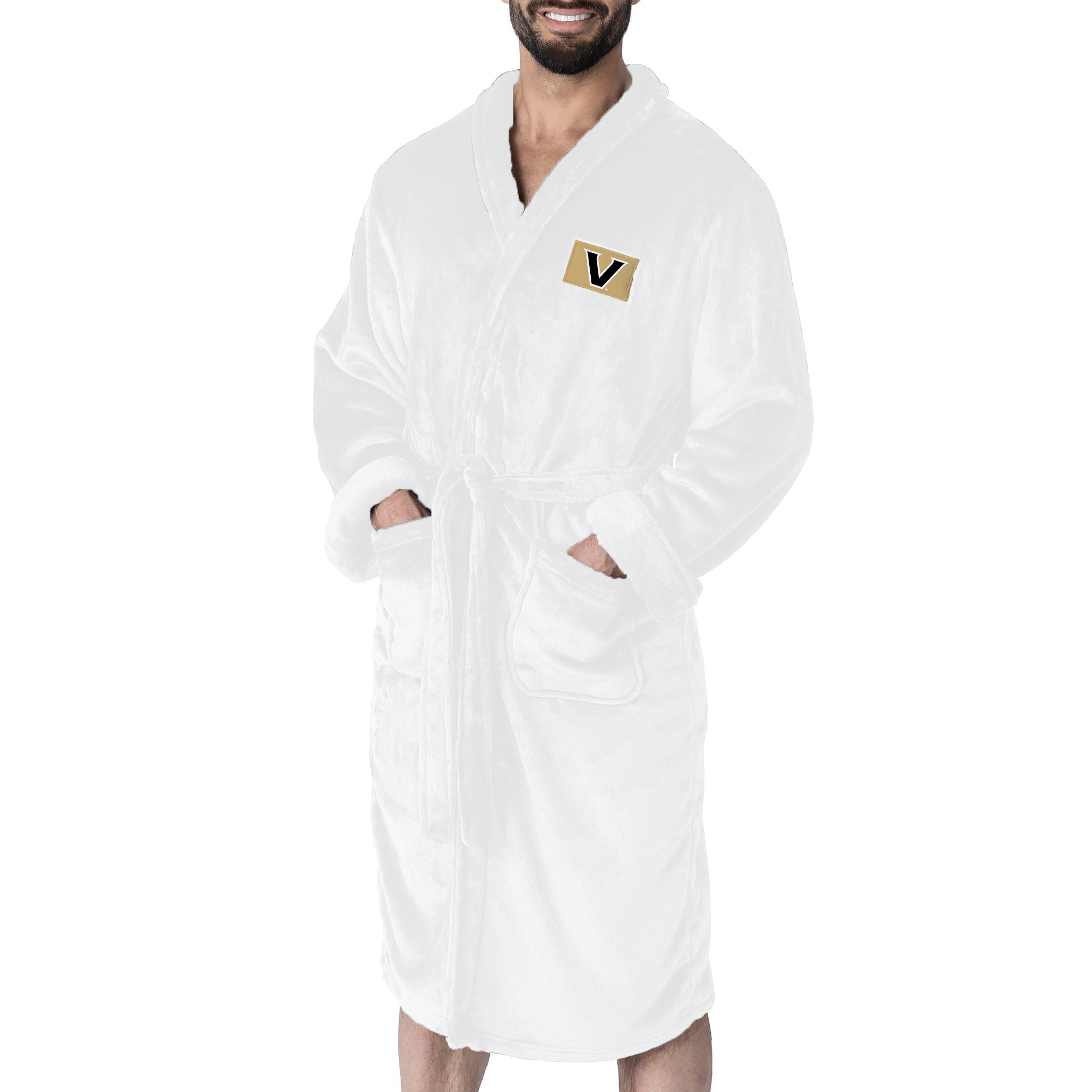 Vanderbilt Commodores NCAA White Out Silk Touch Robe Large/XLarge