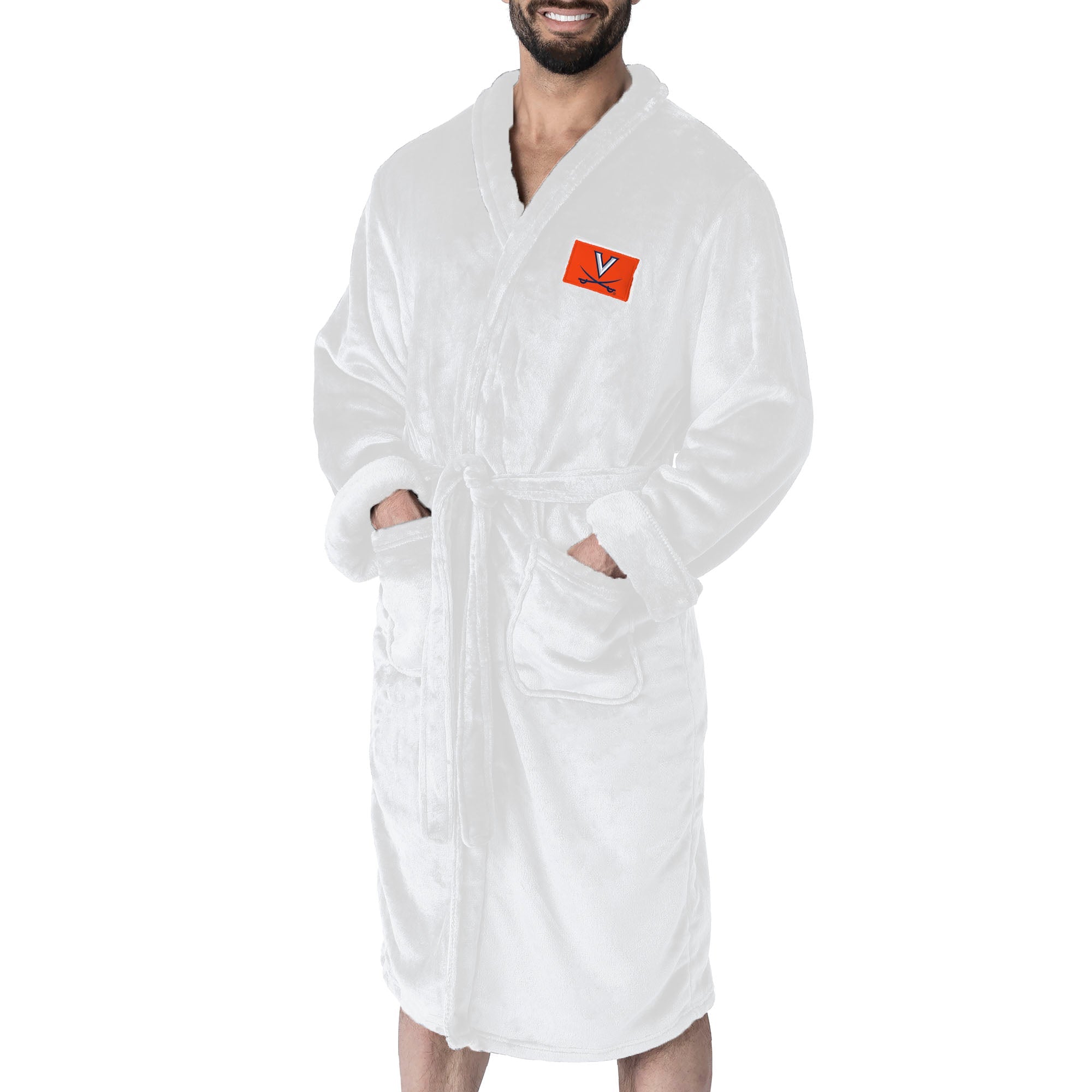 Virginia Cavaliers NCAA White Out Silk Touch Robe Large/XLarge