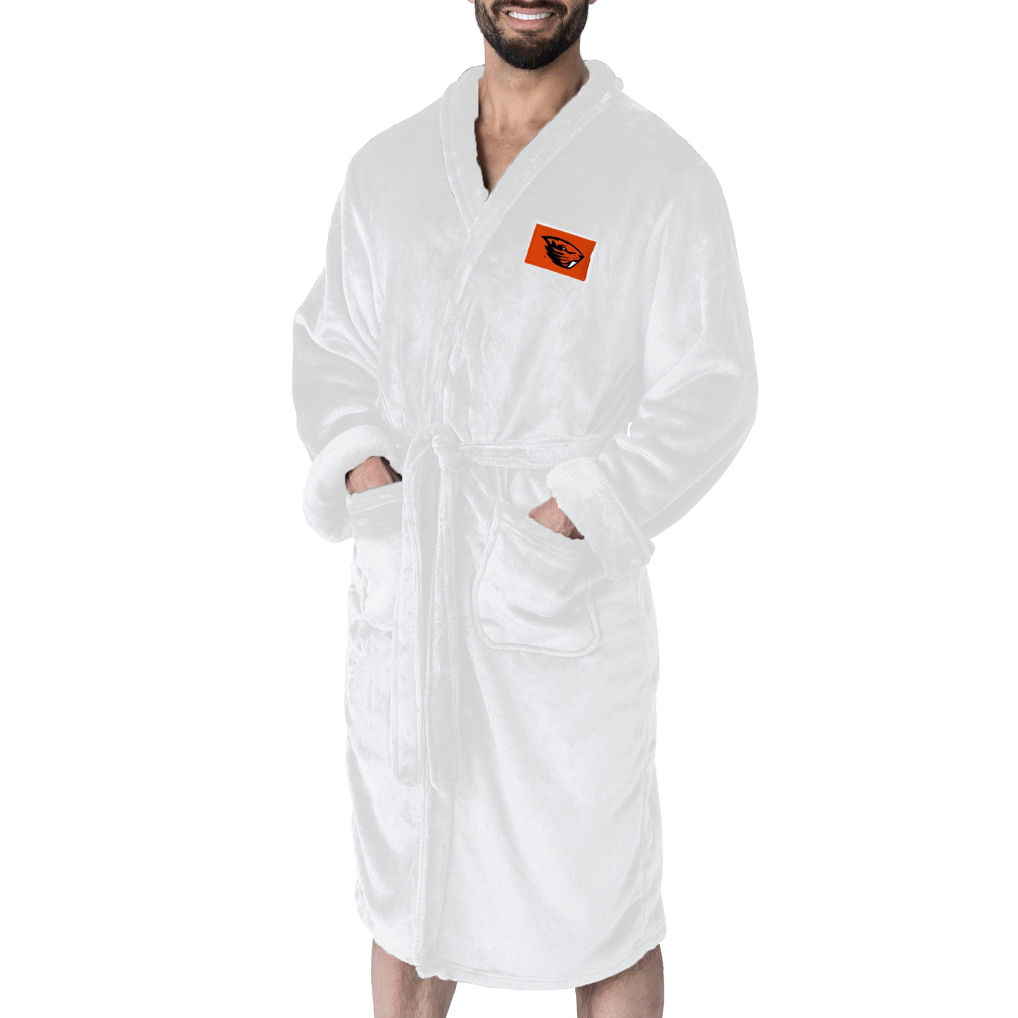 Oregon State Beavers NCAA White Out Silk Touch Robe Large/XLarge